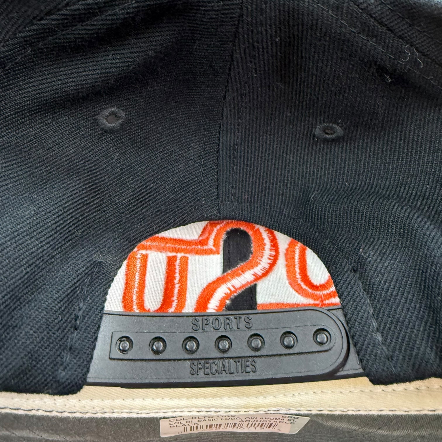 Vintage Sports Specialties Oklahoma State University SnapBack Hat Black