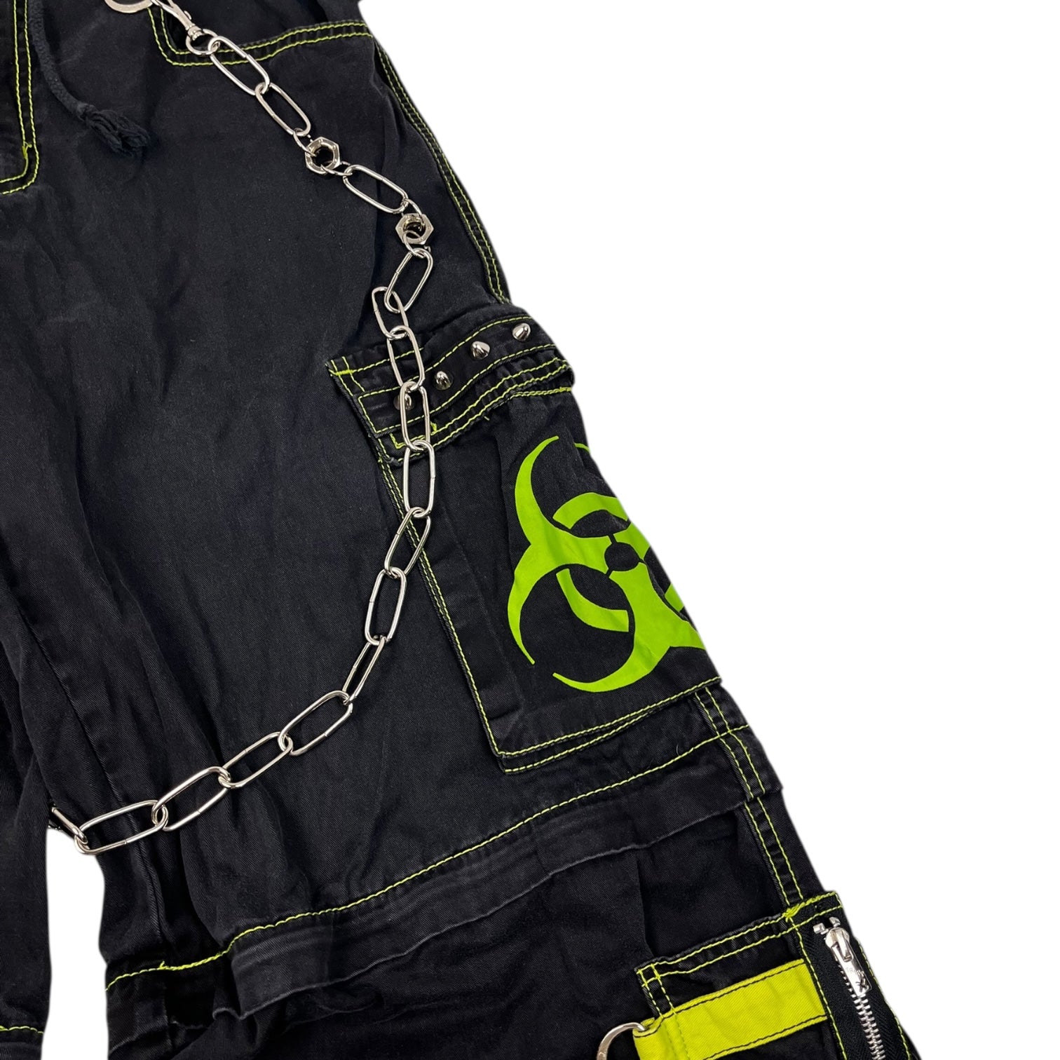 Vintage Y2K Tripp NYC Goth Rave Biohazard Baggy Pant