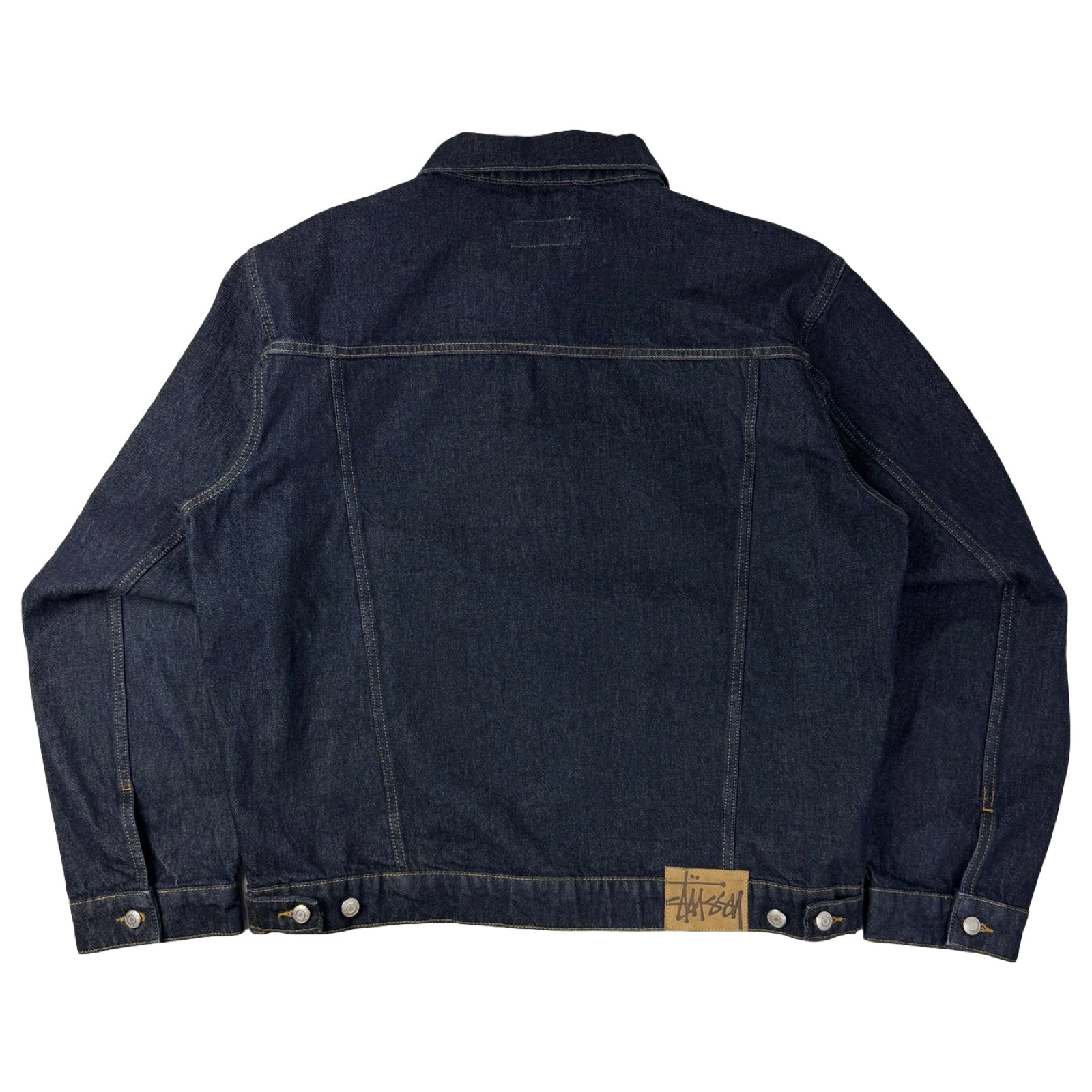 Stussy Trucker Denim Jacket Rinsed Indigo