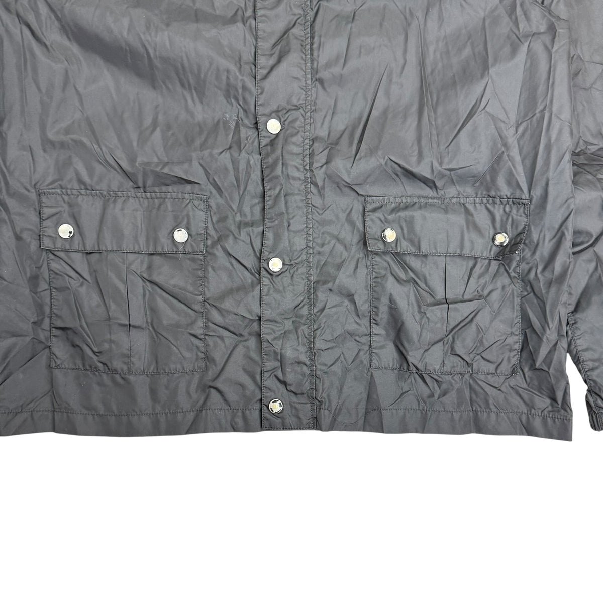 Stussy Snap Button Coach Zip Up Jacket Black