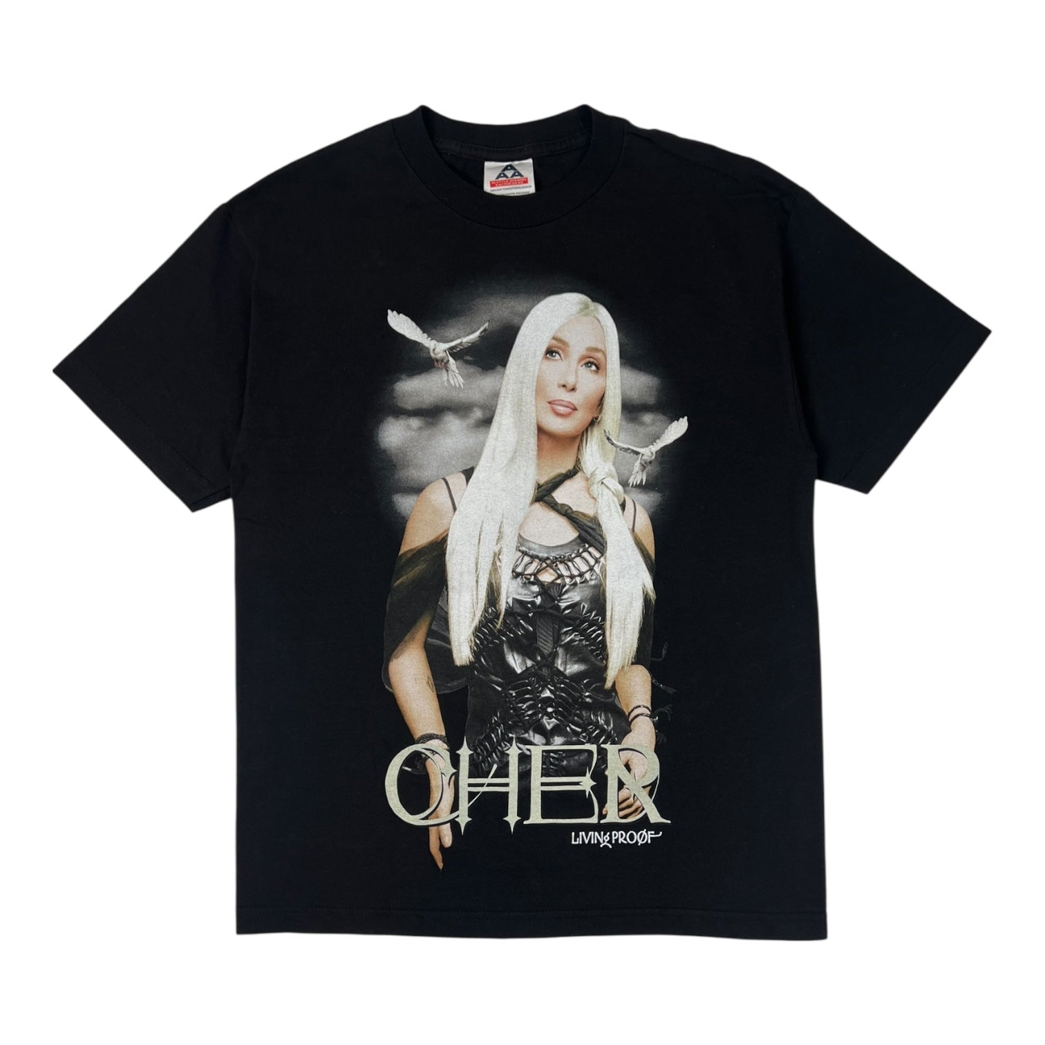 Vintage 2002 Cher Living Proof Farewell Tour T-Shirt Black