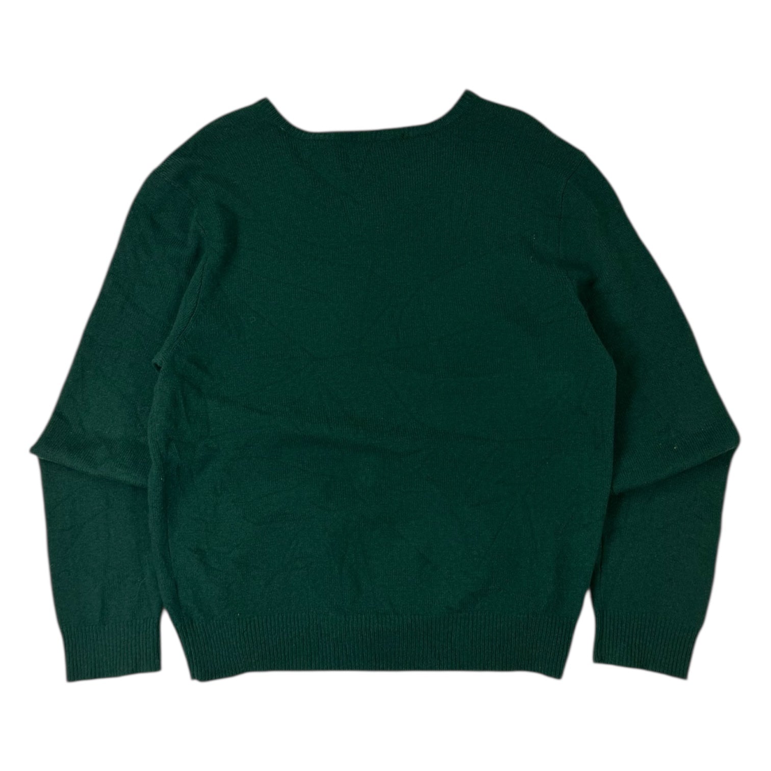 Vintage Polo Ralph Lauren Knit V-Neck Sweater Green