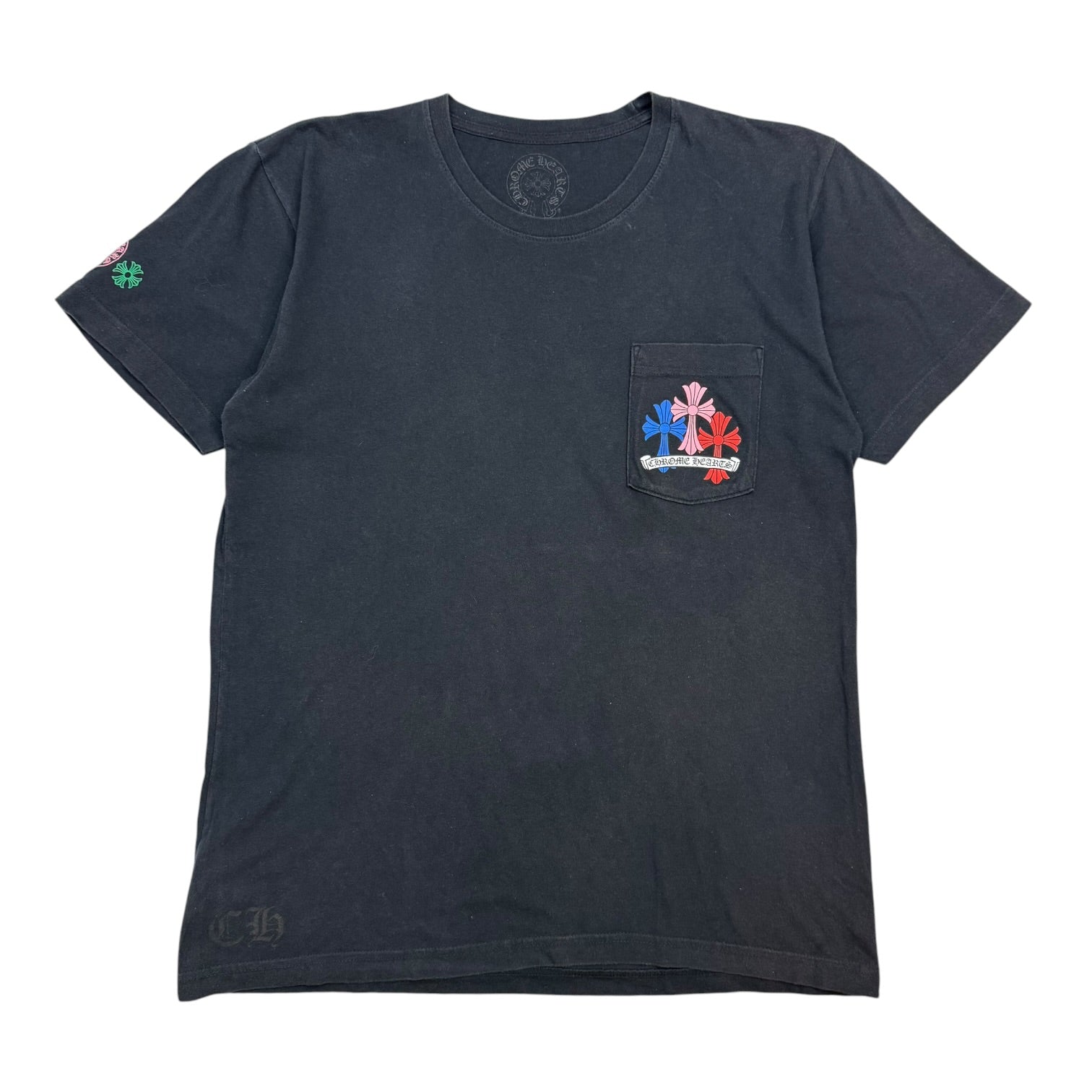 Chrome Hearts Cross Cemetery Tee Black/Multicolour