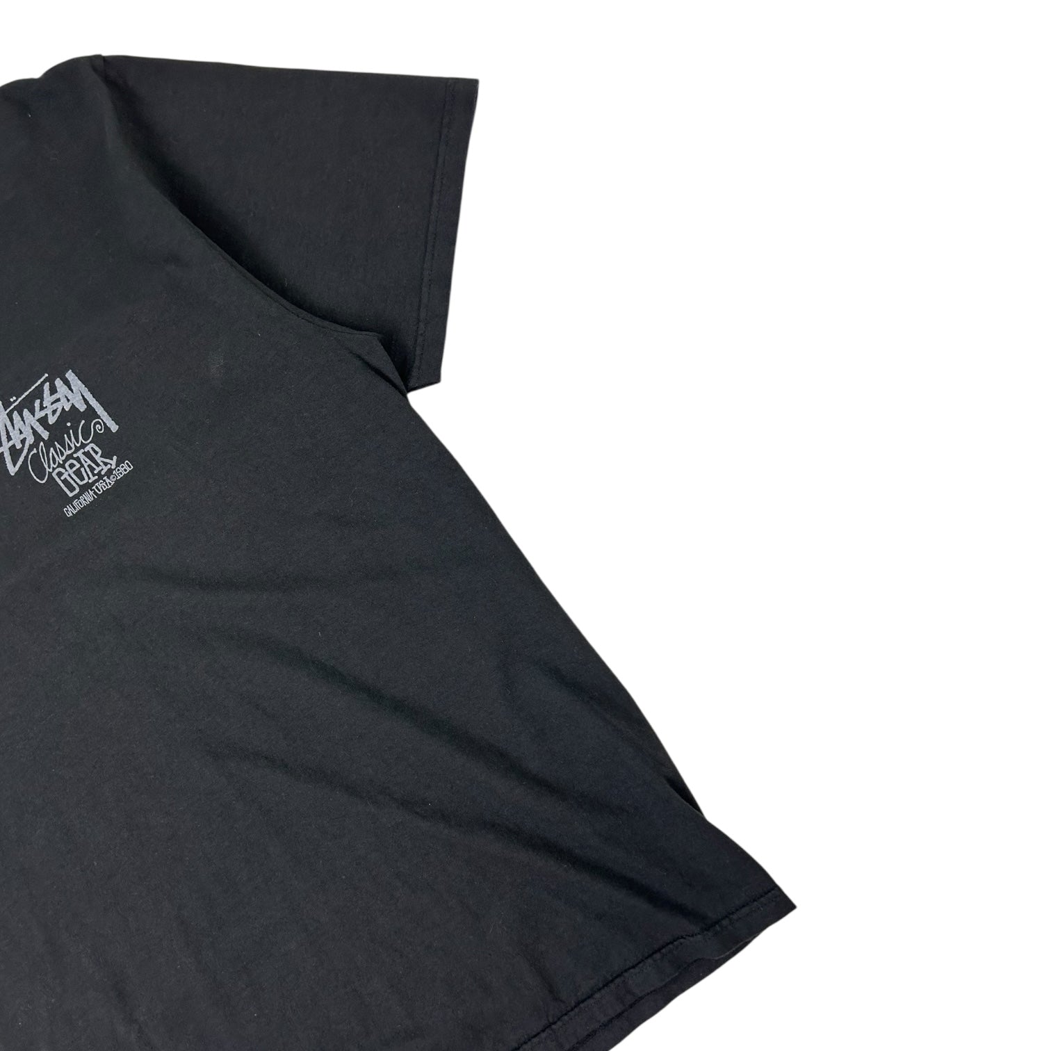 Stussy Classic Gear Pigment Dyed T-Shirt Black