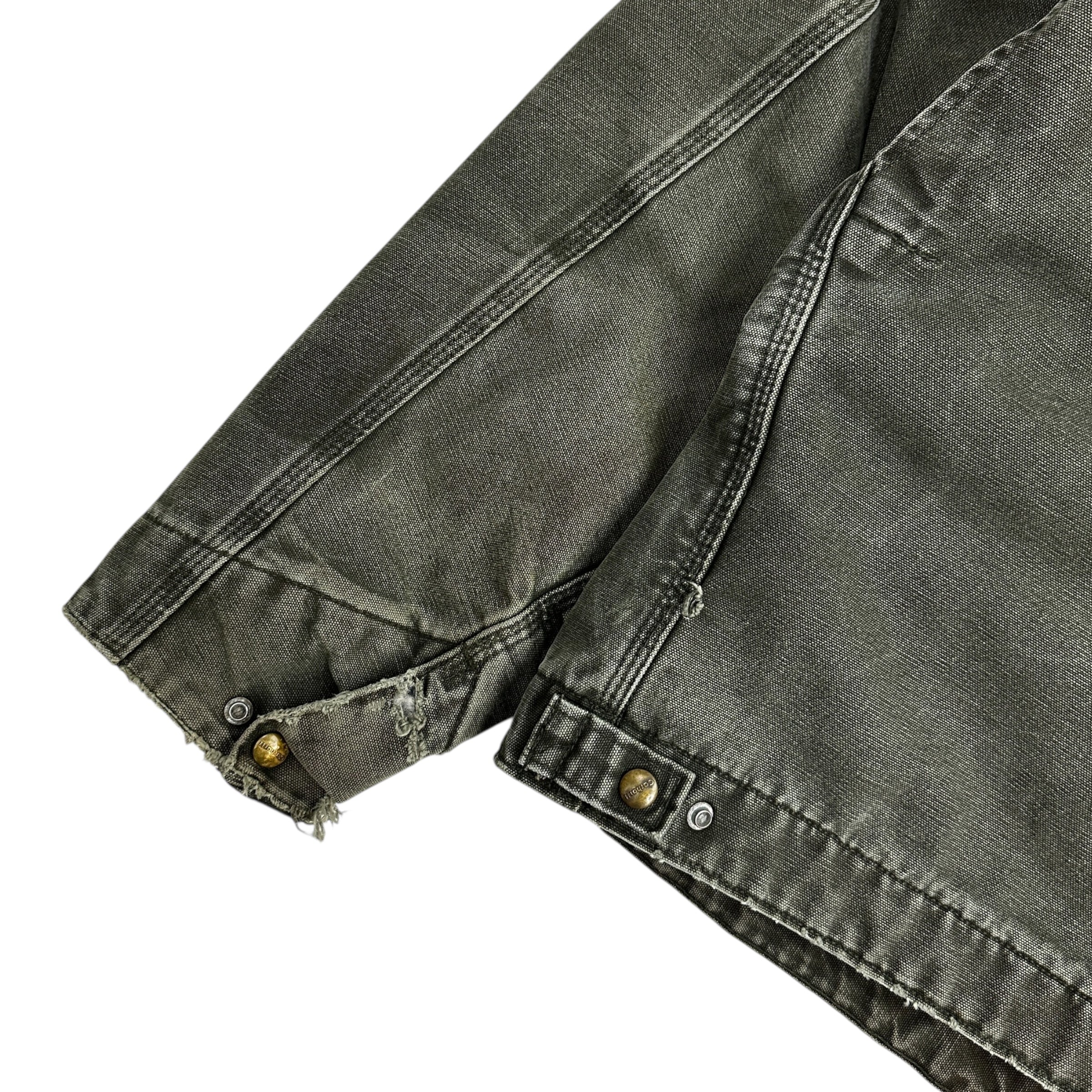 Vintage Carhartt Detroit Blanket Lined Jacket Moss Green