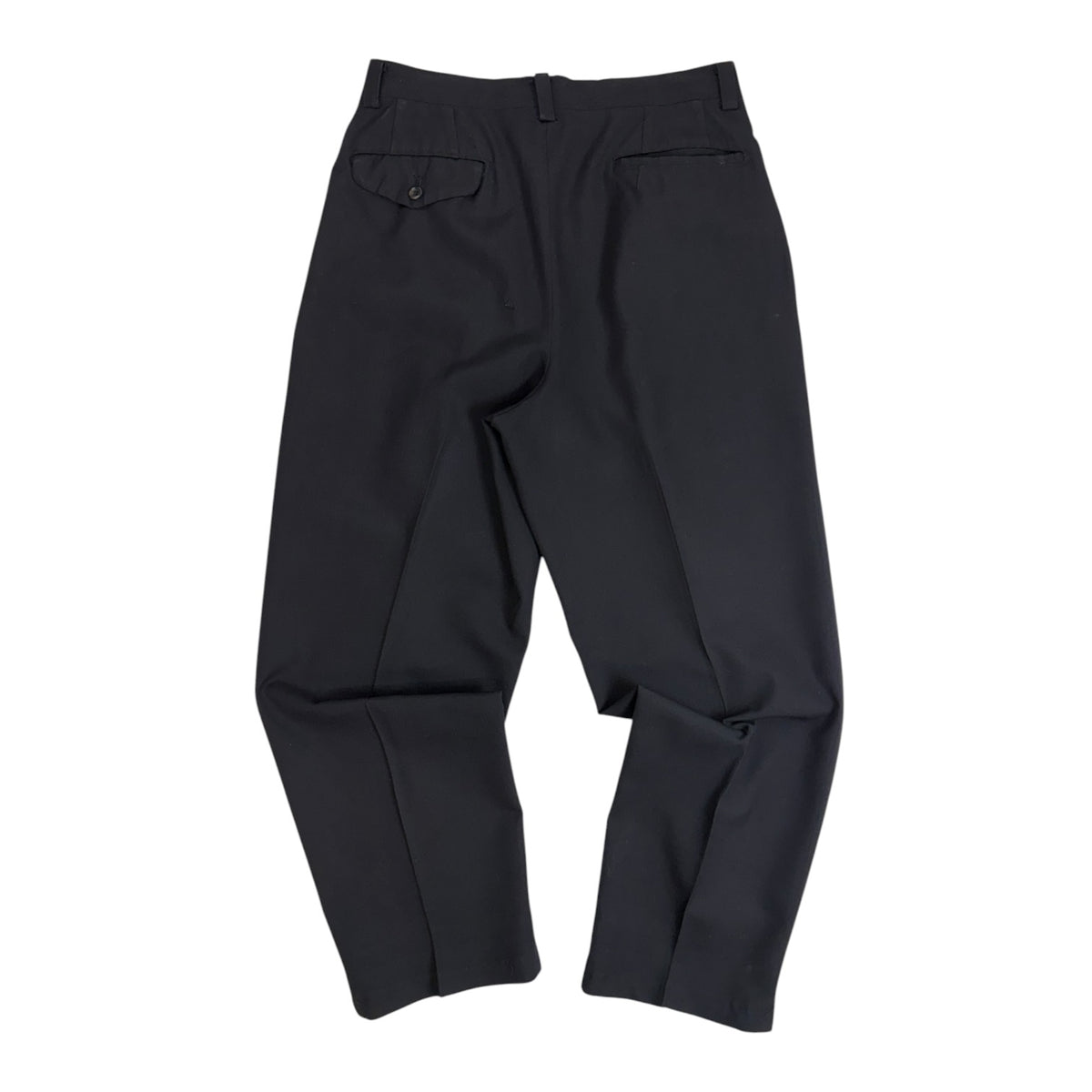 Comme Des Garçons Two-Tuck Pleated Trousers Black