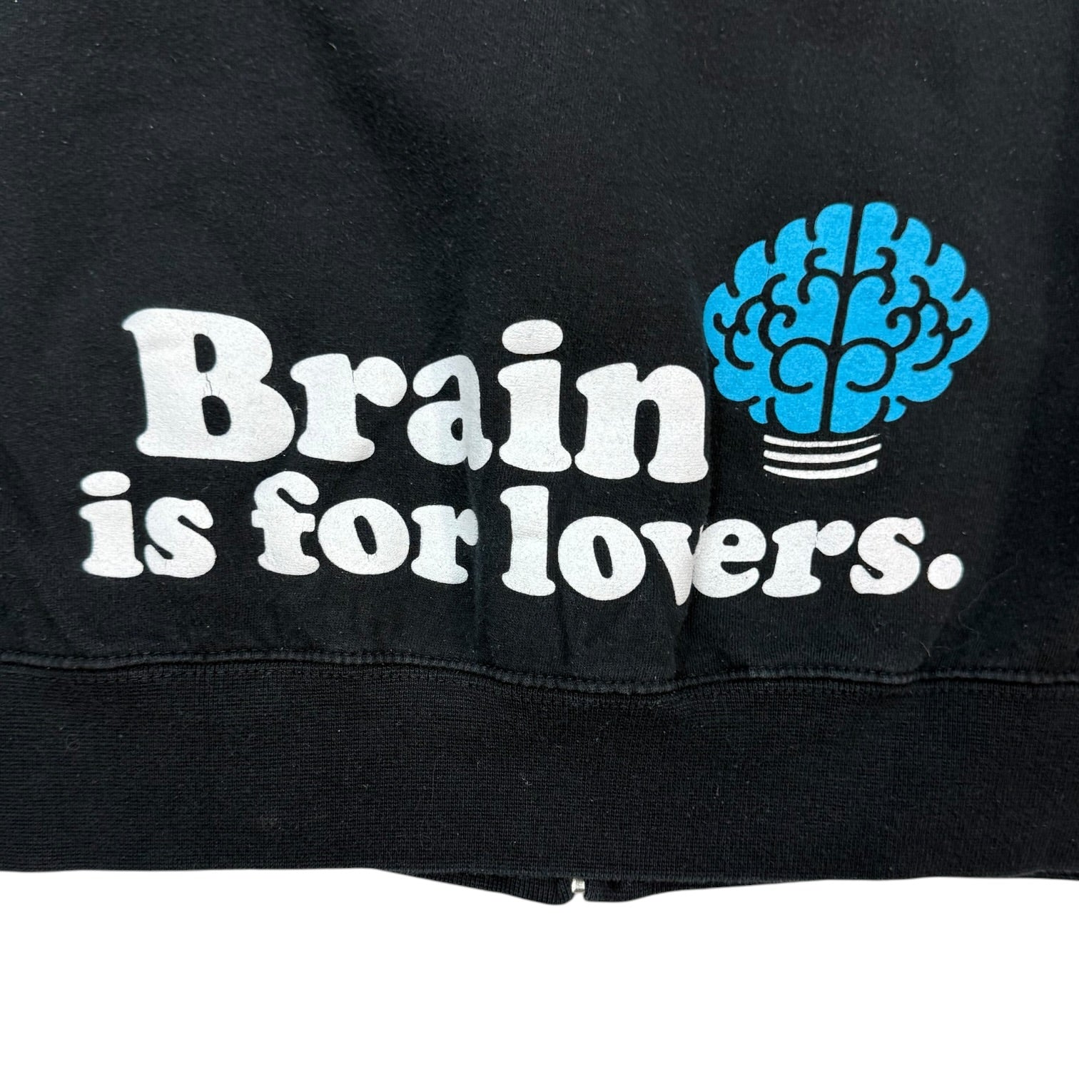2008 N.E.R.D. Brain Is Love Zip Up Hoodie Black