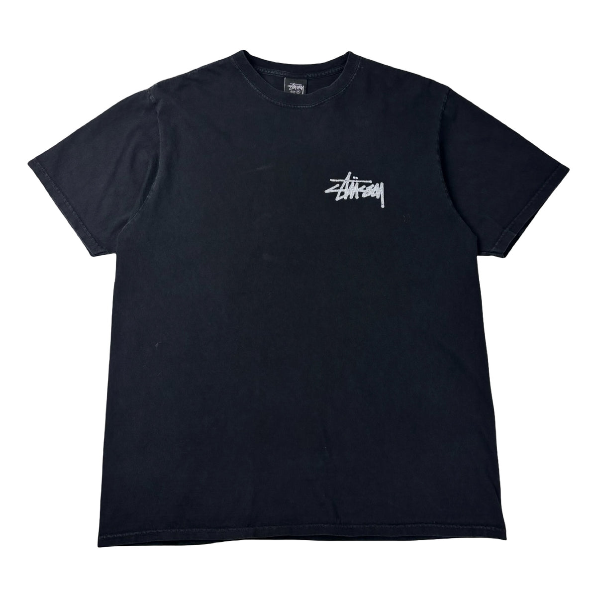 Stussy Old Phone Pigment Dyed Tee Black