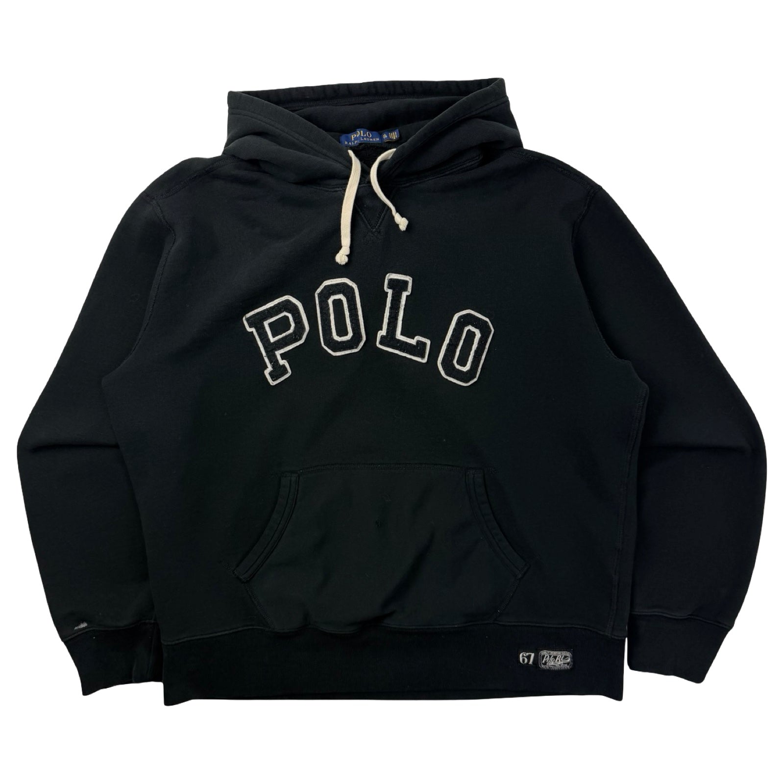 Polo Ralph Lauren Spellout Hooded Sweater Black