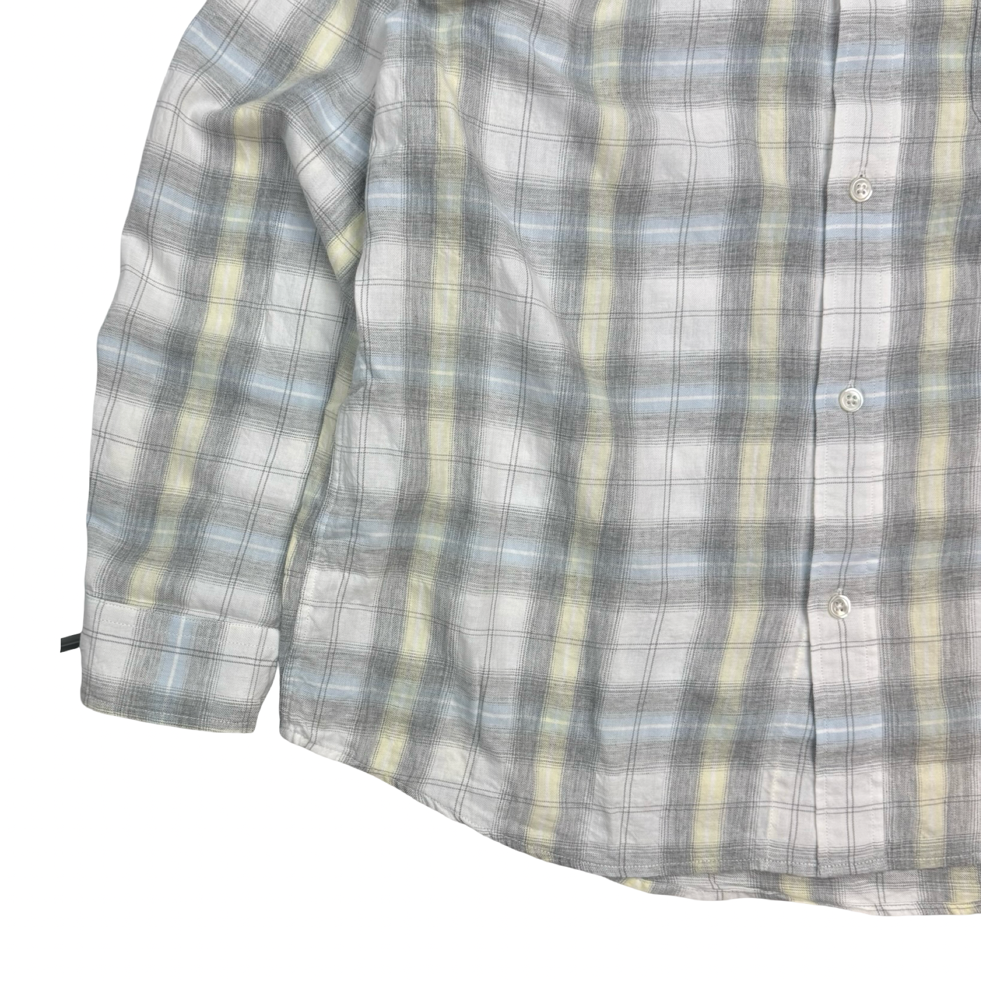 Stussy Beach Plaid Shirt Off White