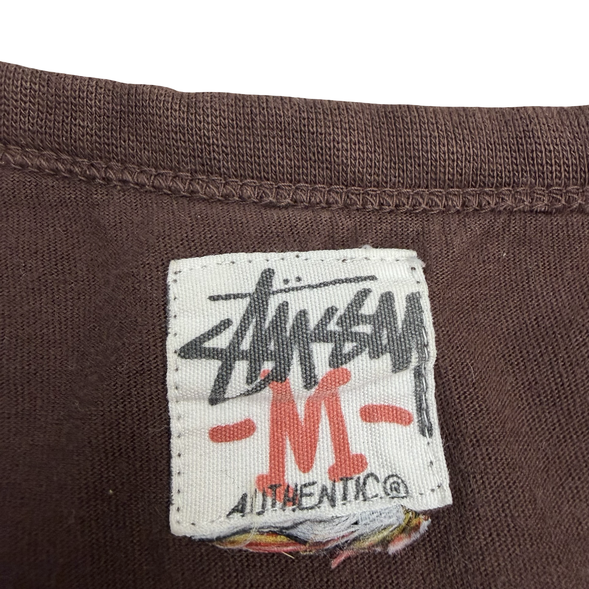 Vintage Stussy Patchwork Tee Brown