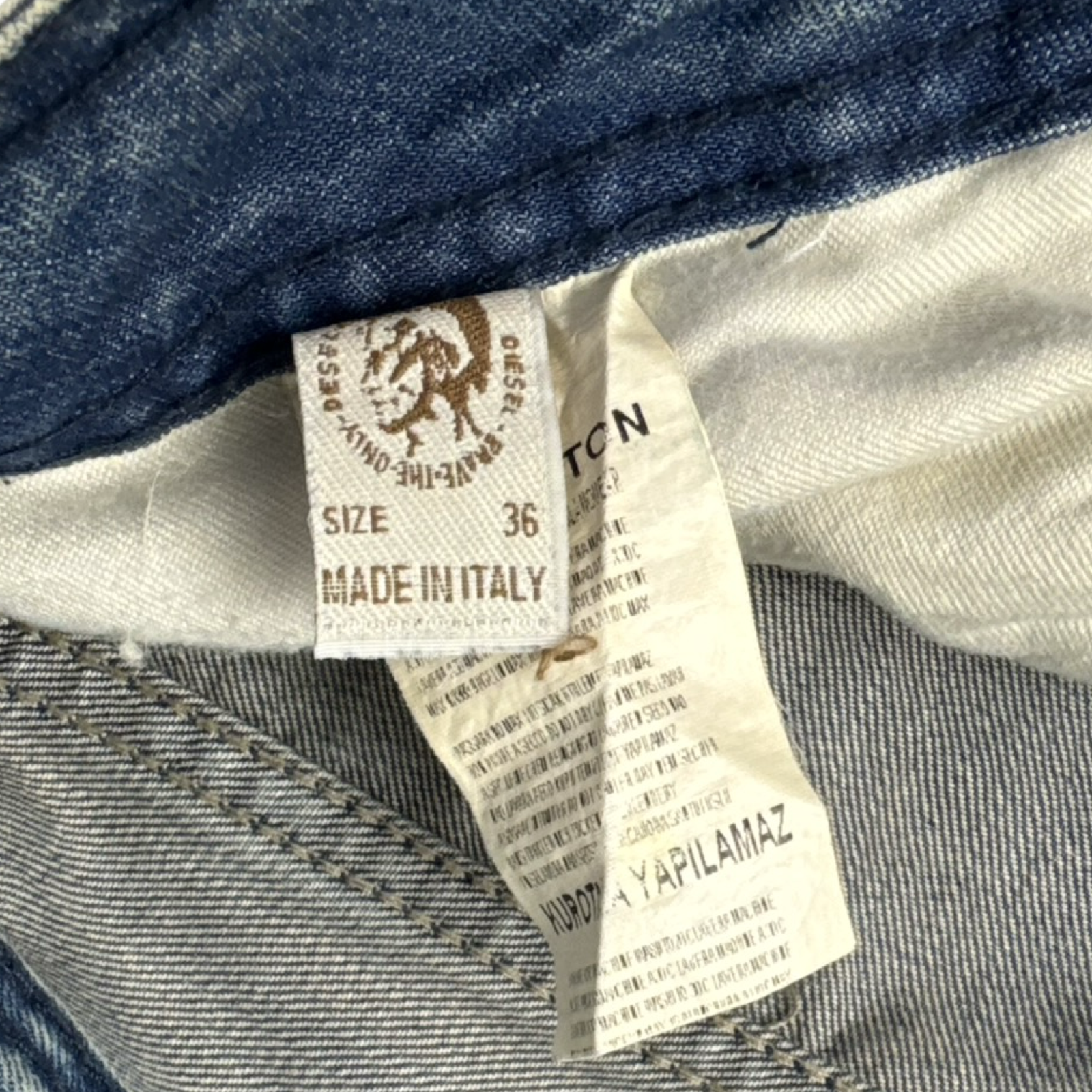 Diesel Black Label Denim Bottoms Acid Blue
