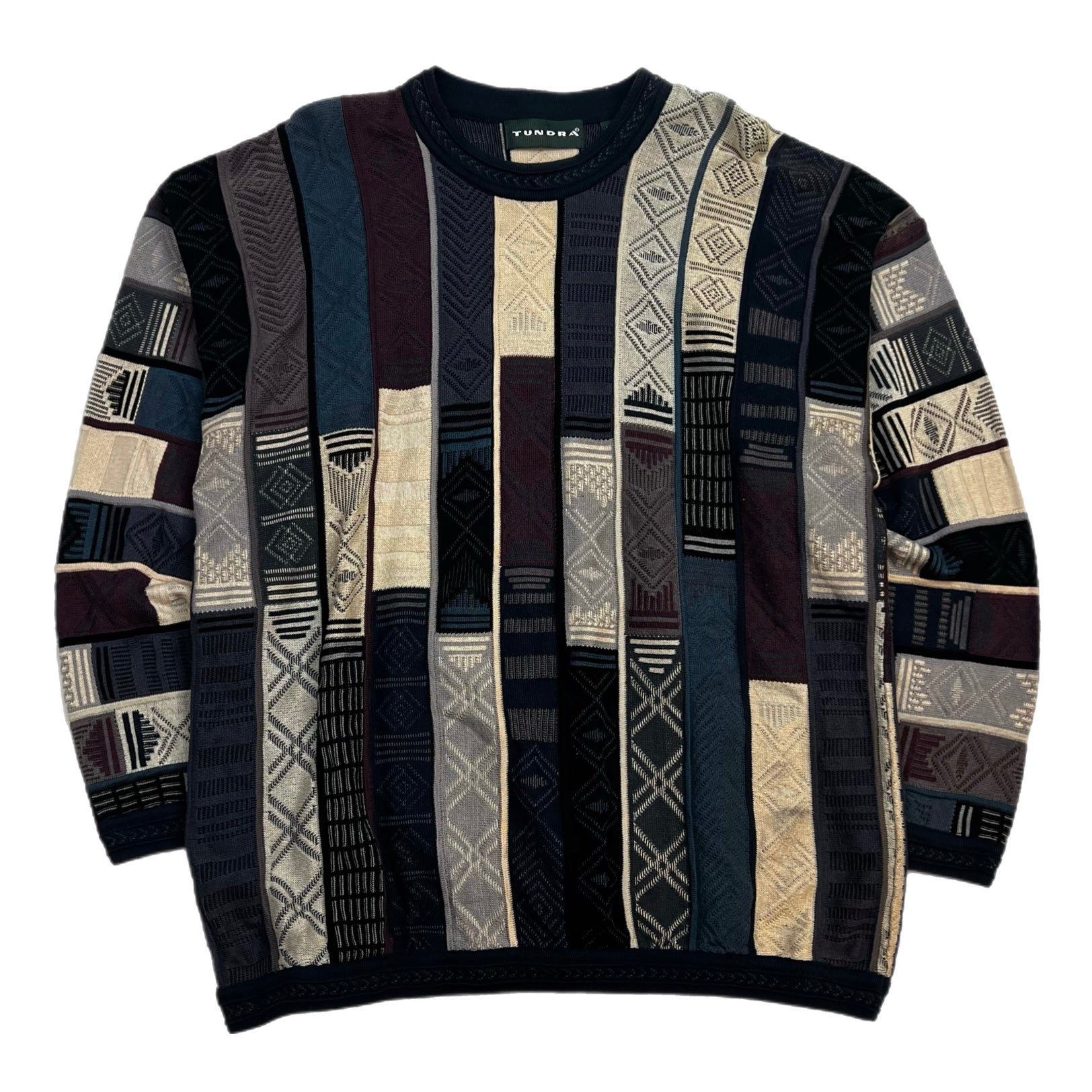 Vintage Tundra 3D Knit Purple/Navy/Multi