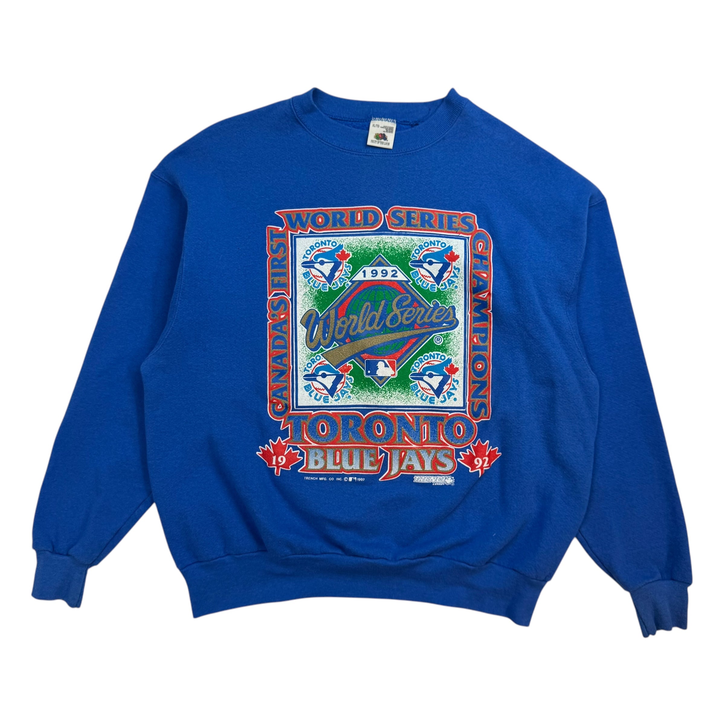 1992 Toronto Blue Jays World Series Crewneck Blue