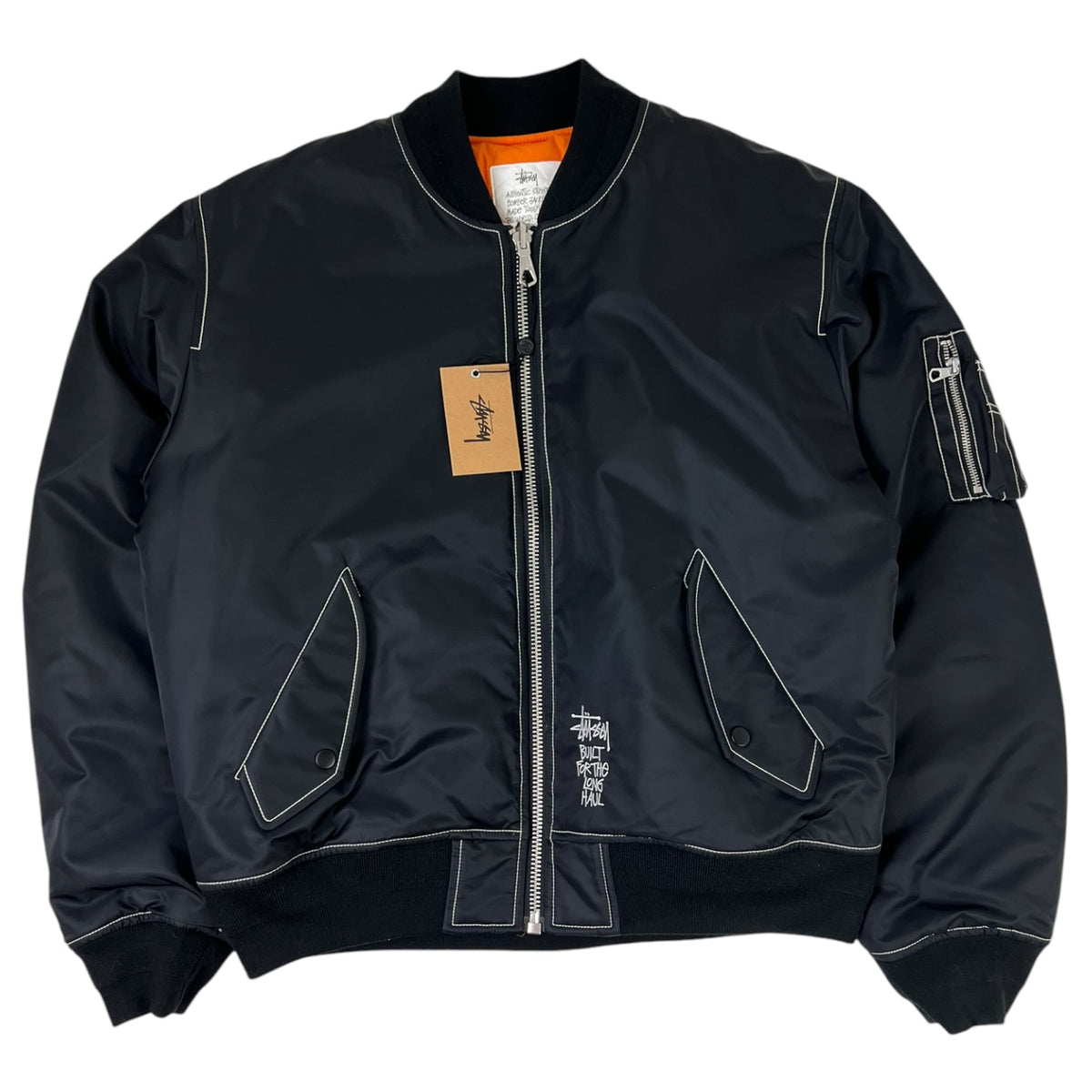 Stussy Built Reversible Bomber Jacket Black