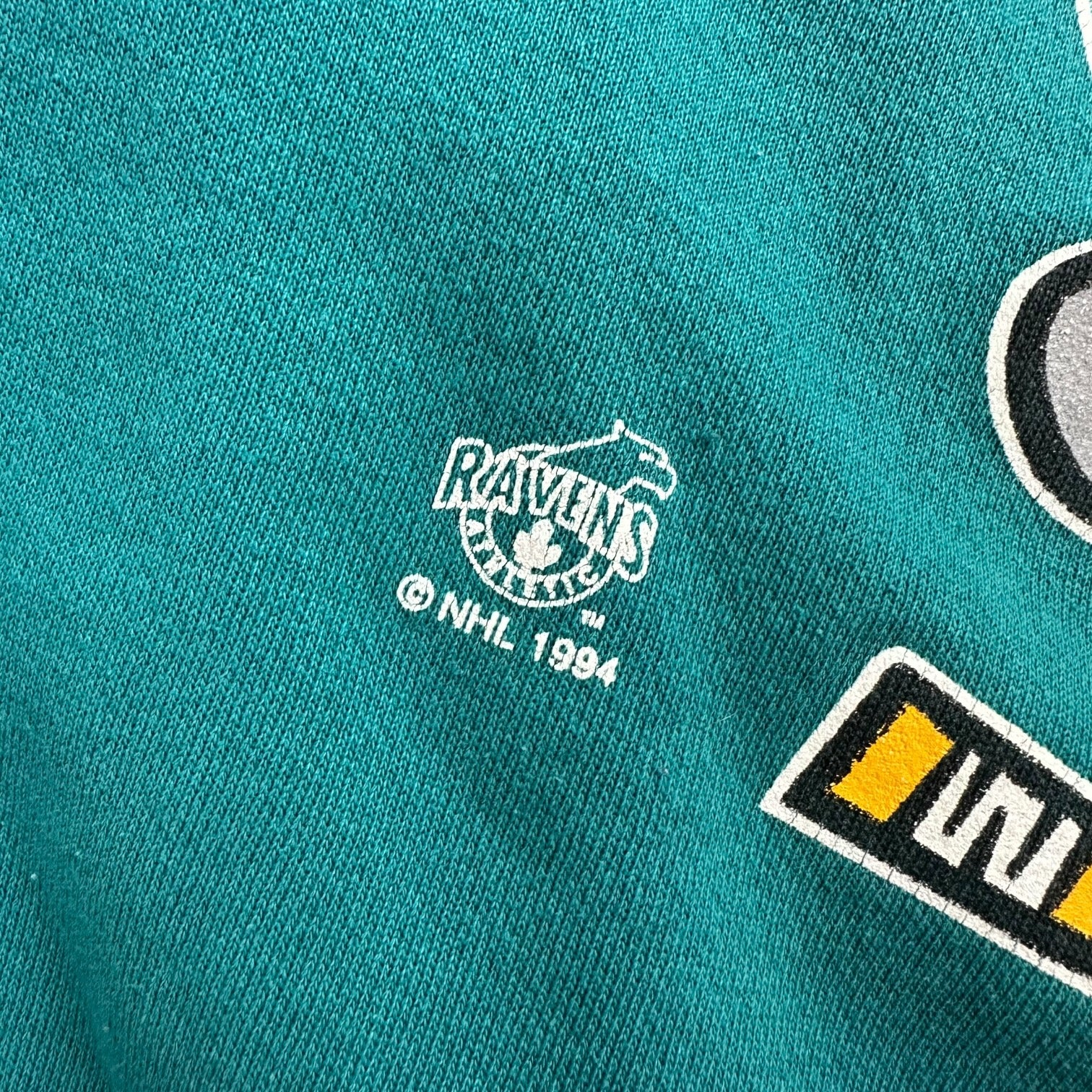 1994 Anaheim Might Ducks Crewneck Green