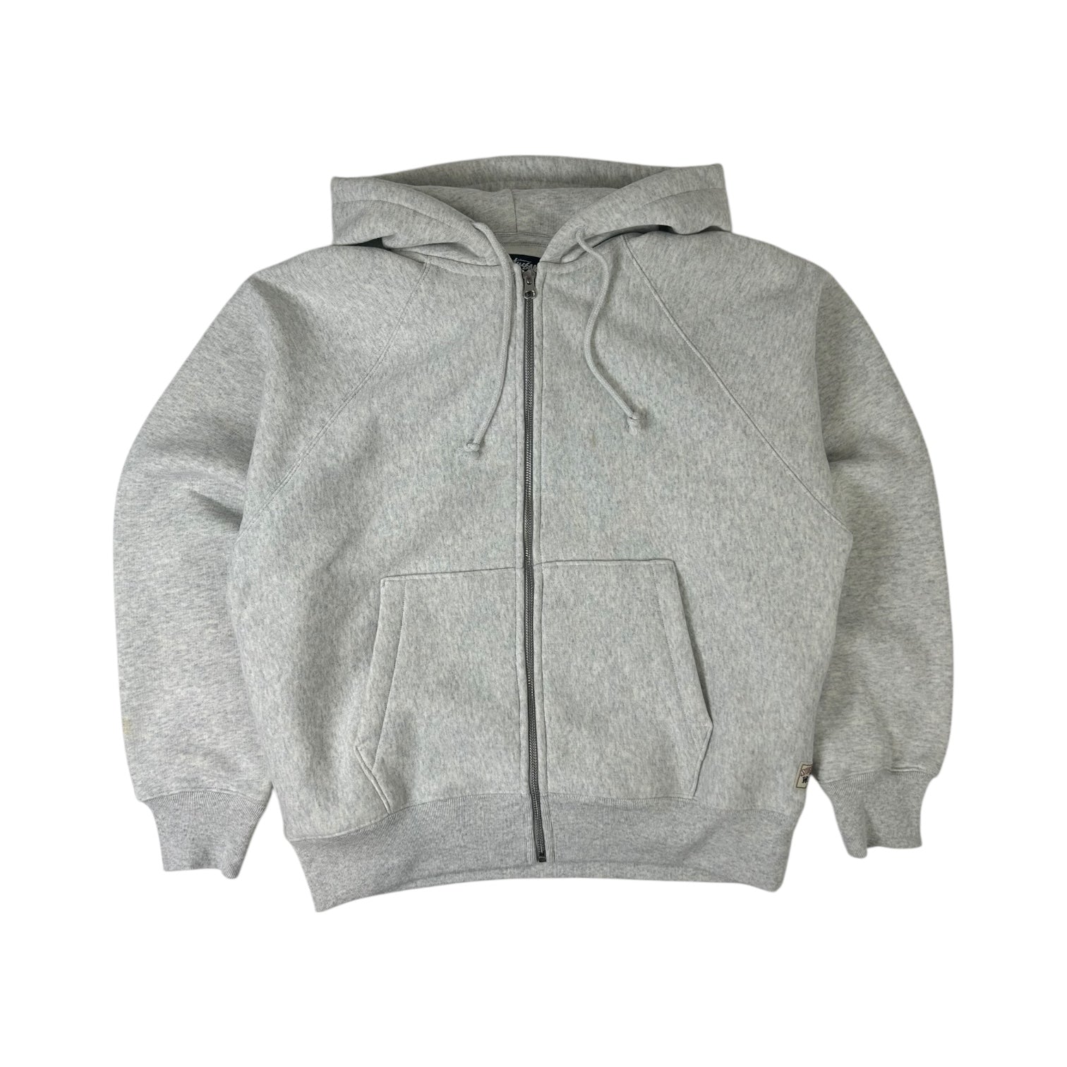 Stussy Raglan Zip Up Hoodie Ash Heather