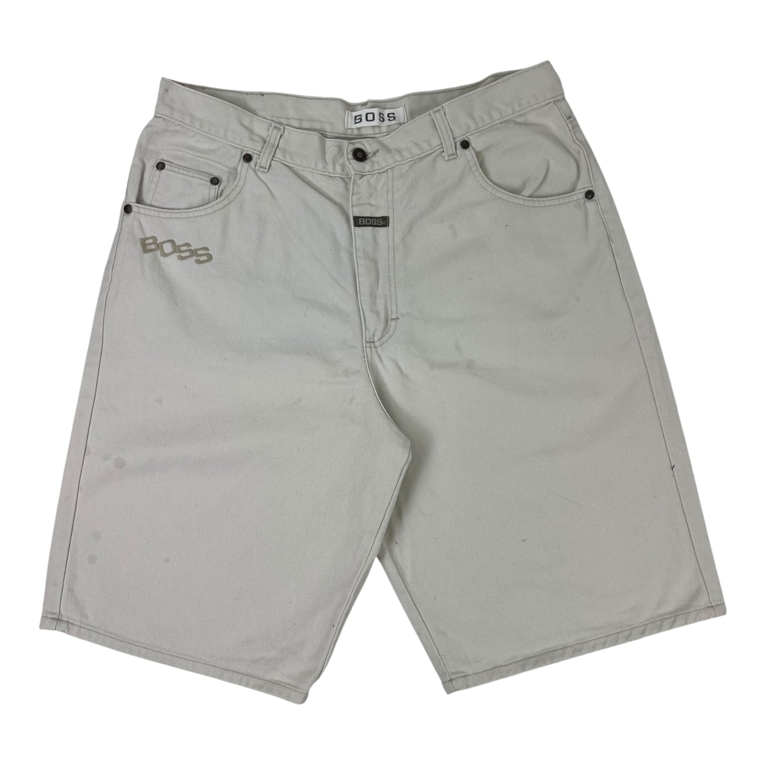 Vintage Y2K BOSS Jean Short White