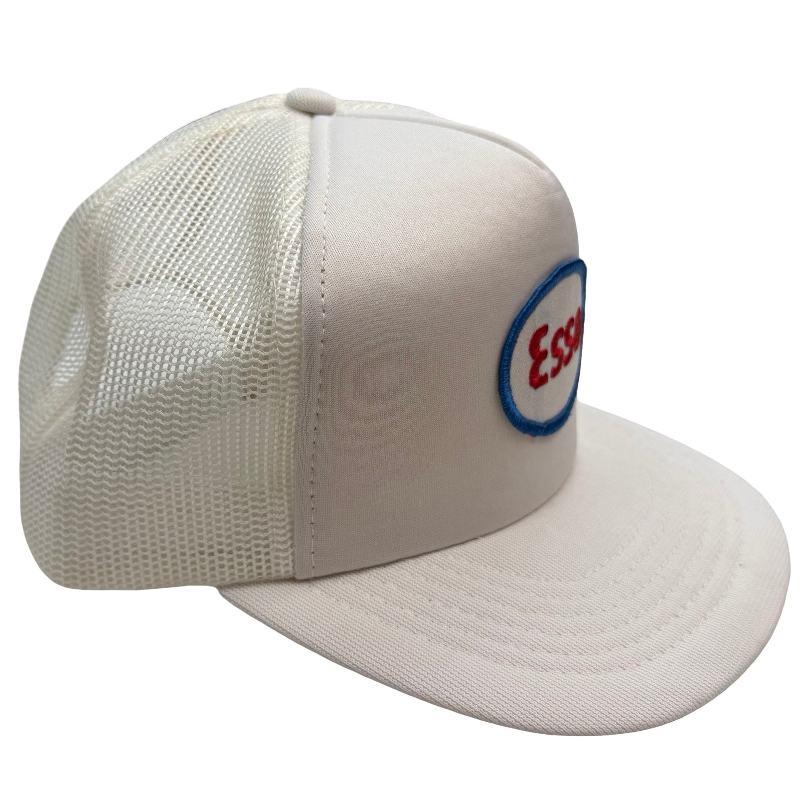 Vintage Esso Mesh Snapback Hat White