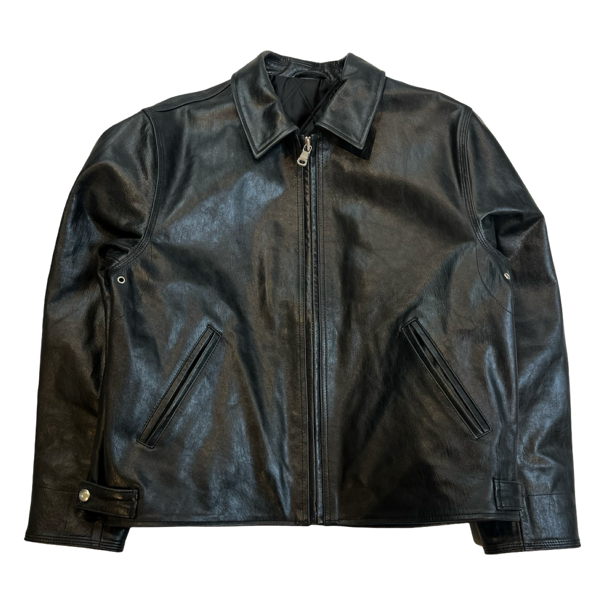Stüssy Garage Jacket Leather Black