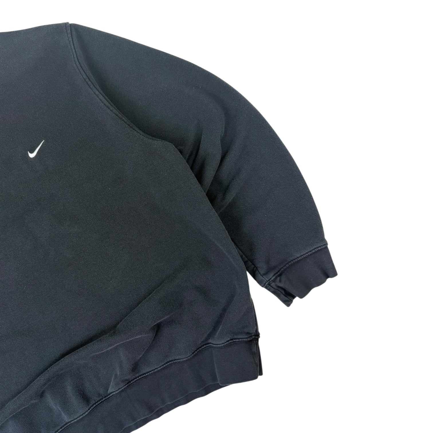Vintage Y2K Nike Mini Swoosh Crewneck Black