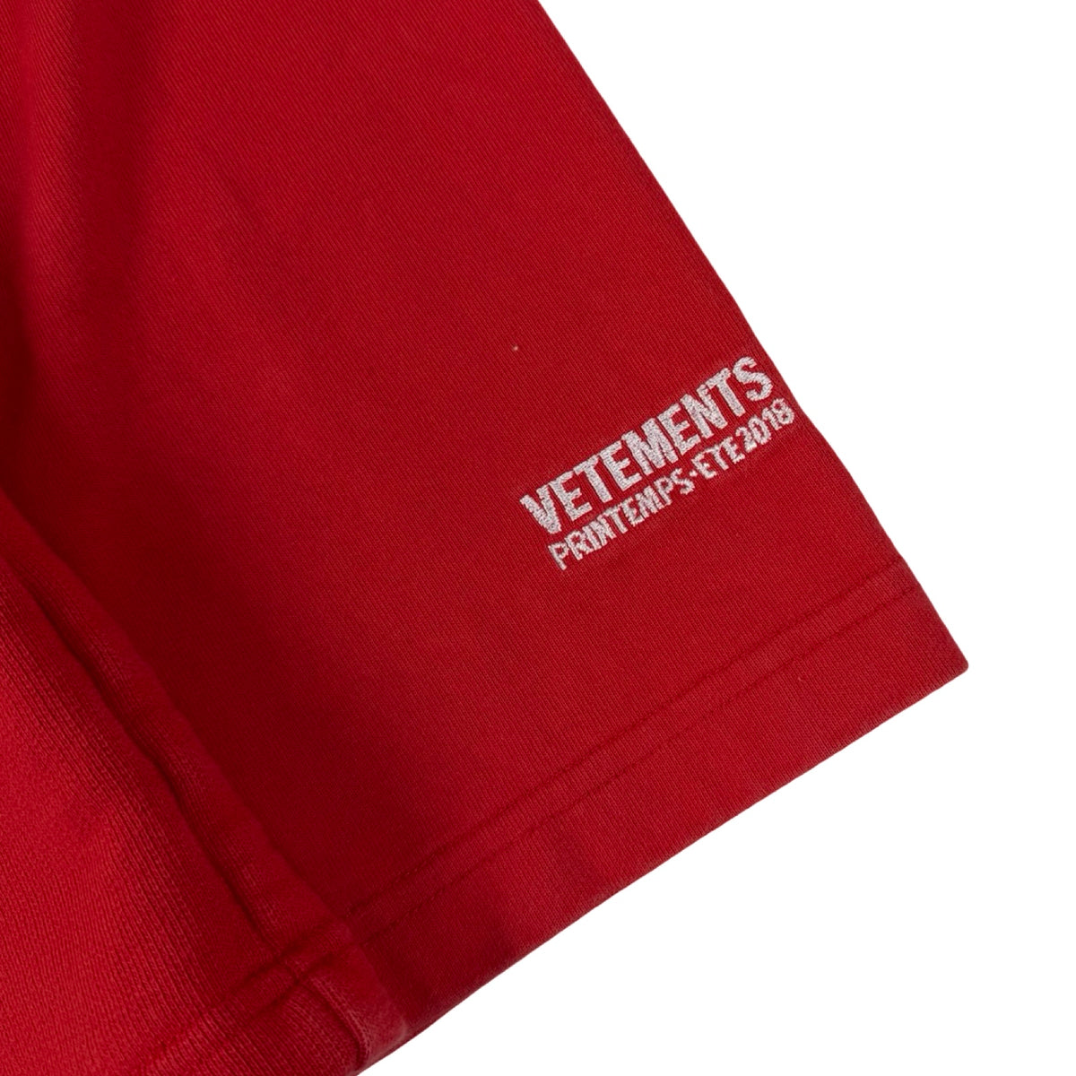 (W) Vetements x Tommy Hilfiger Double Sleeve Hoodie Red