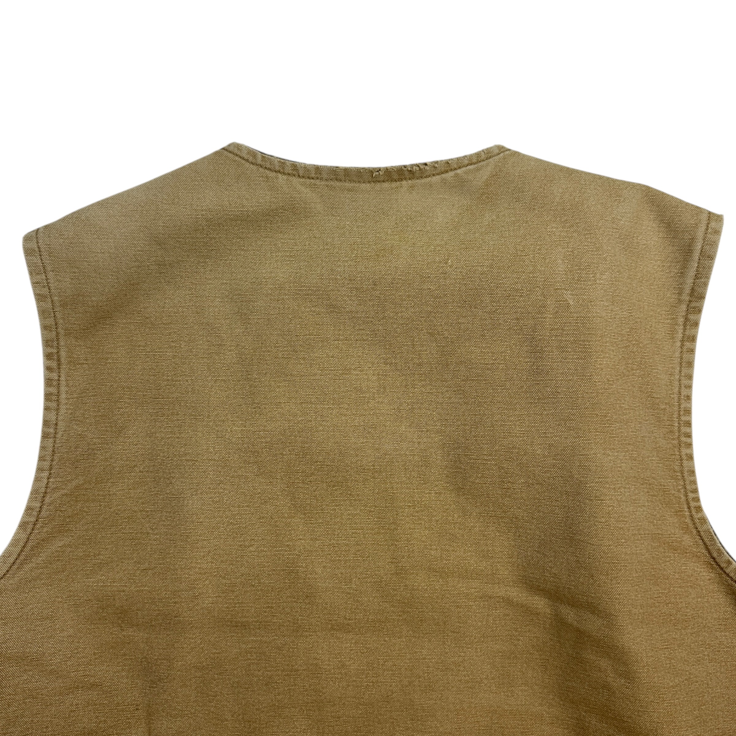 Vintage Carhartt Sherpa Lined Vest Tan