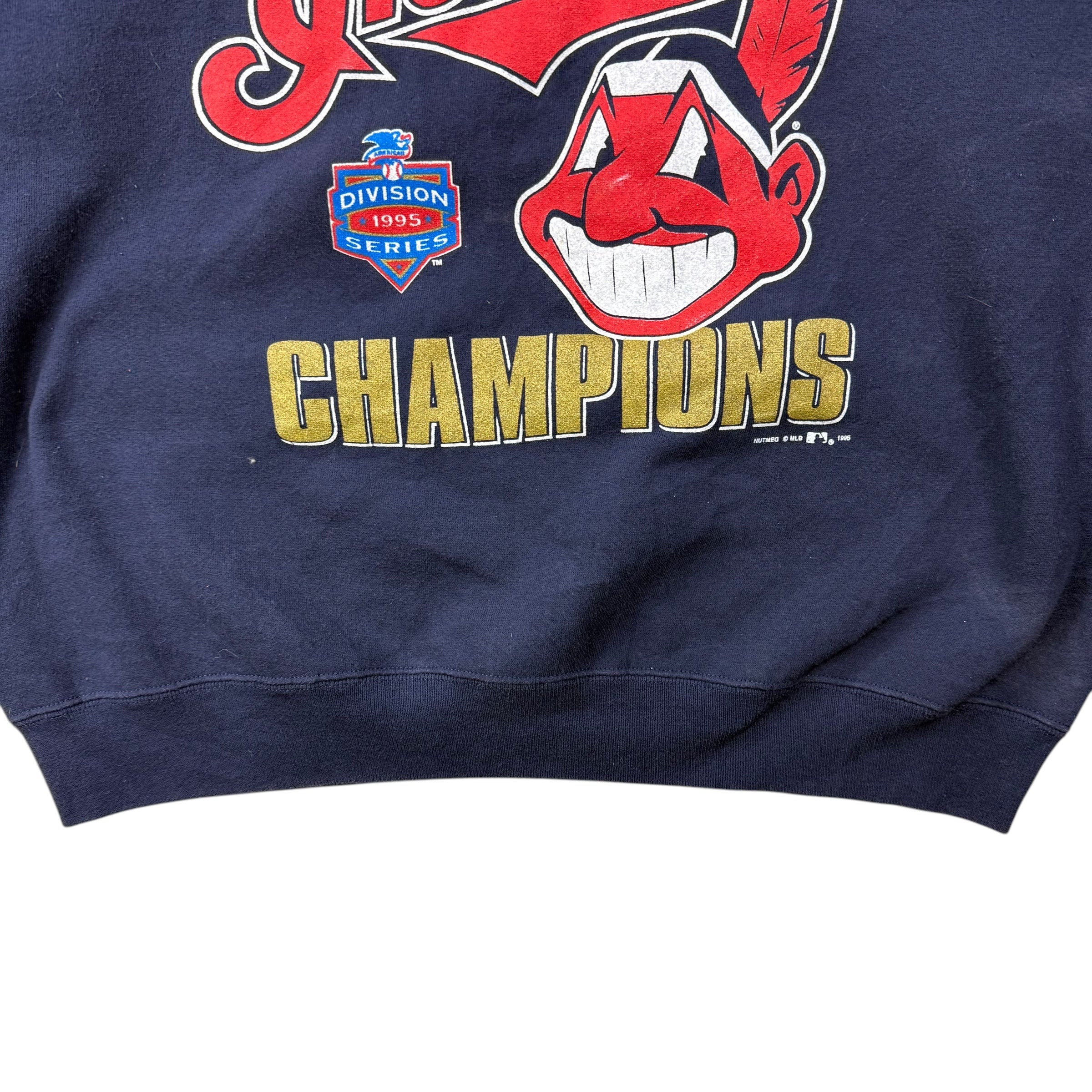 1995 Cleveland Indians Crewneck Navy Blue