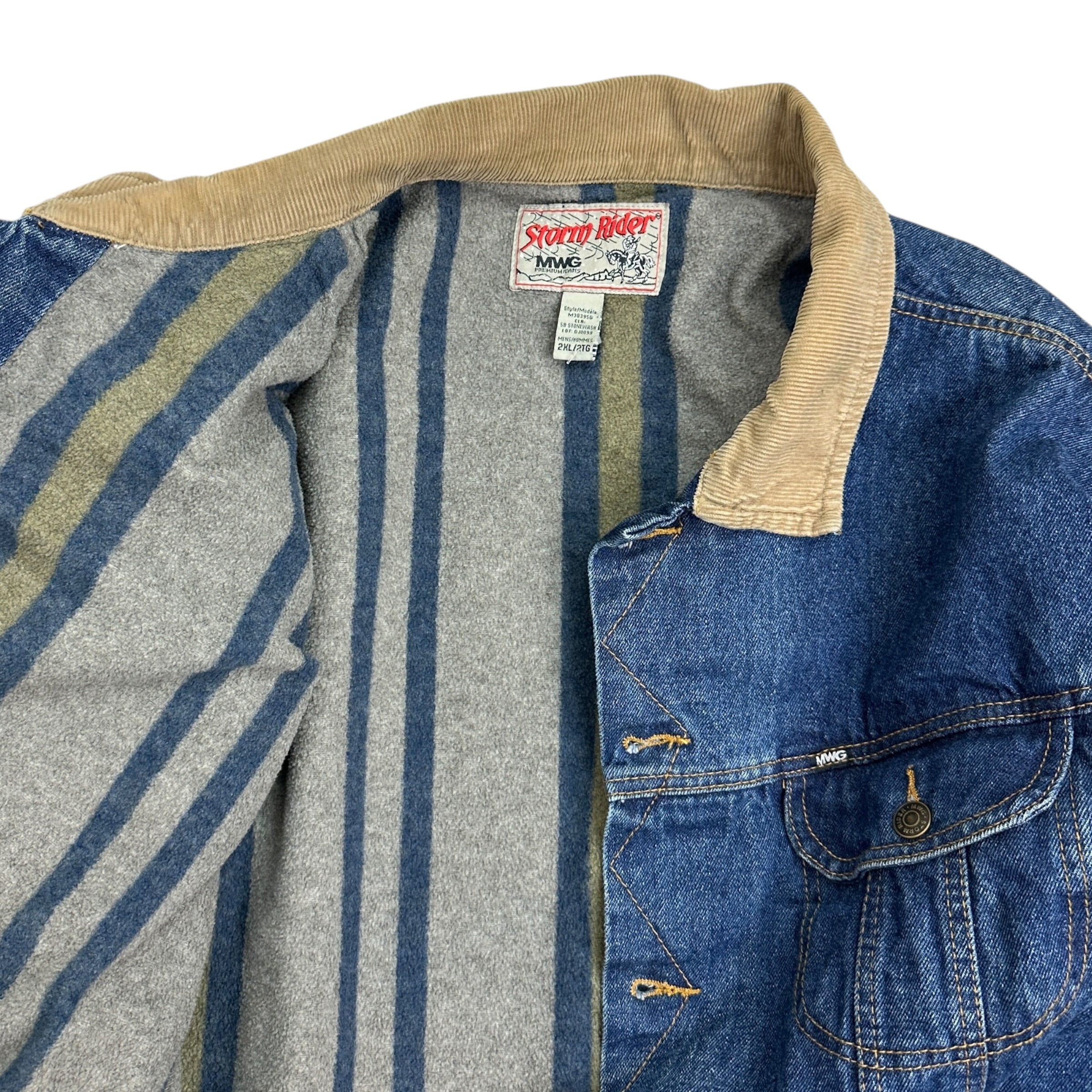 Vintage Storm Rider Blanket Lined Denim Jacket
