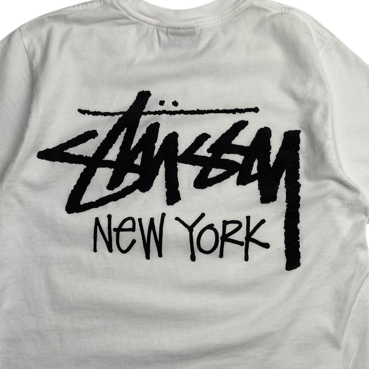 Stussy New York Classic Logo Tee White