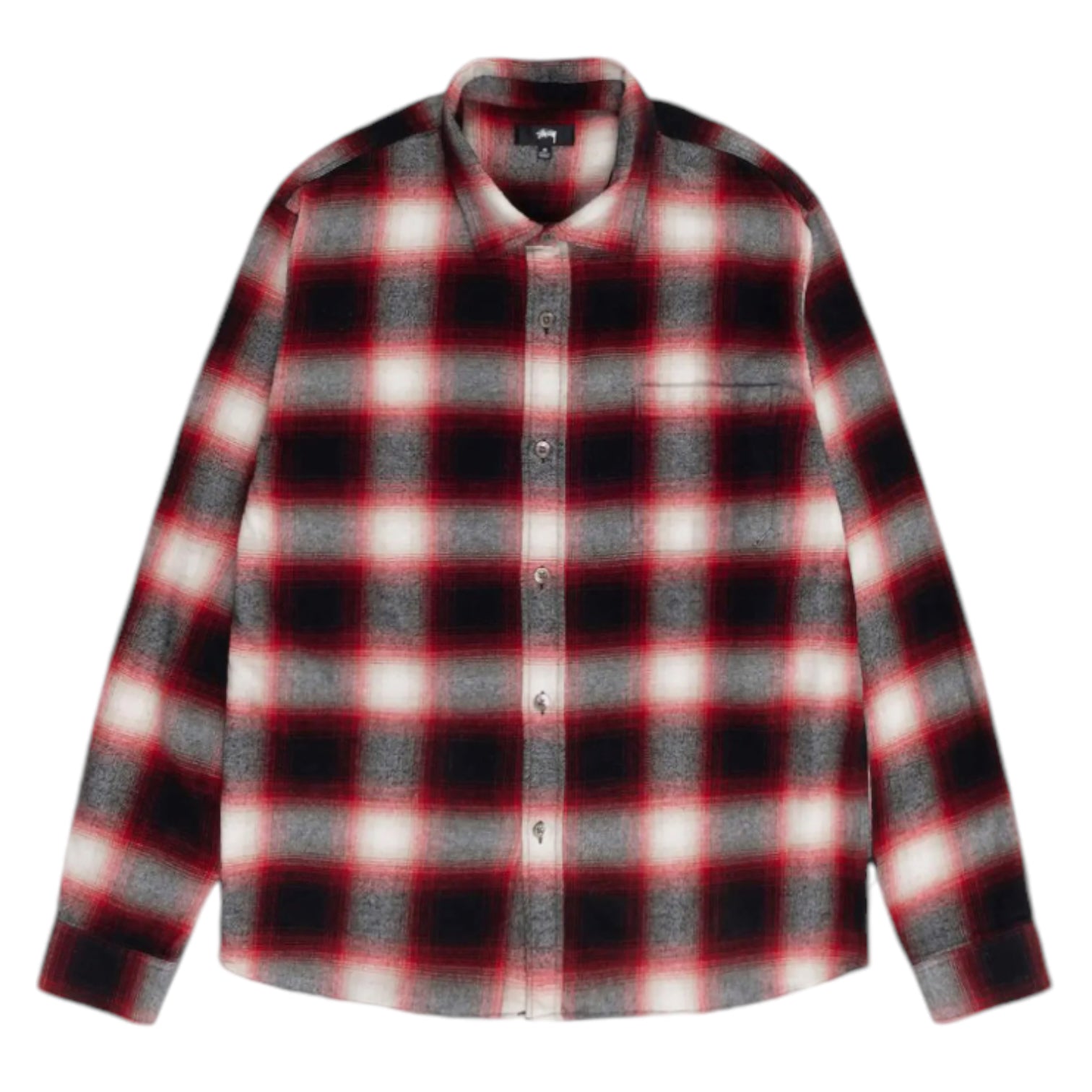 Stüssy Bay Plaid Flannel Red