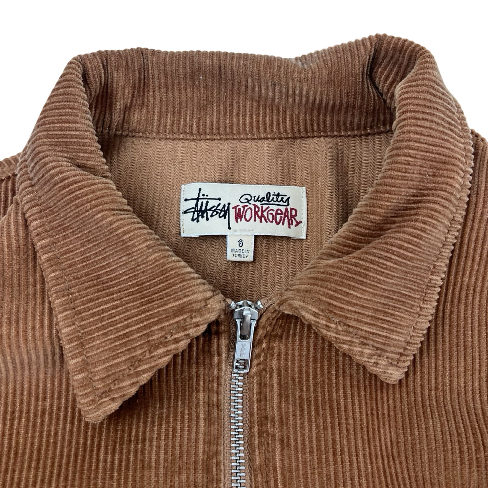 Stüssy Wide Wale Cord Zip Shirt Copper