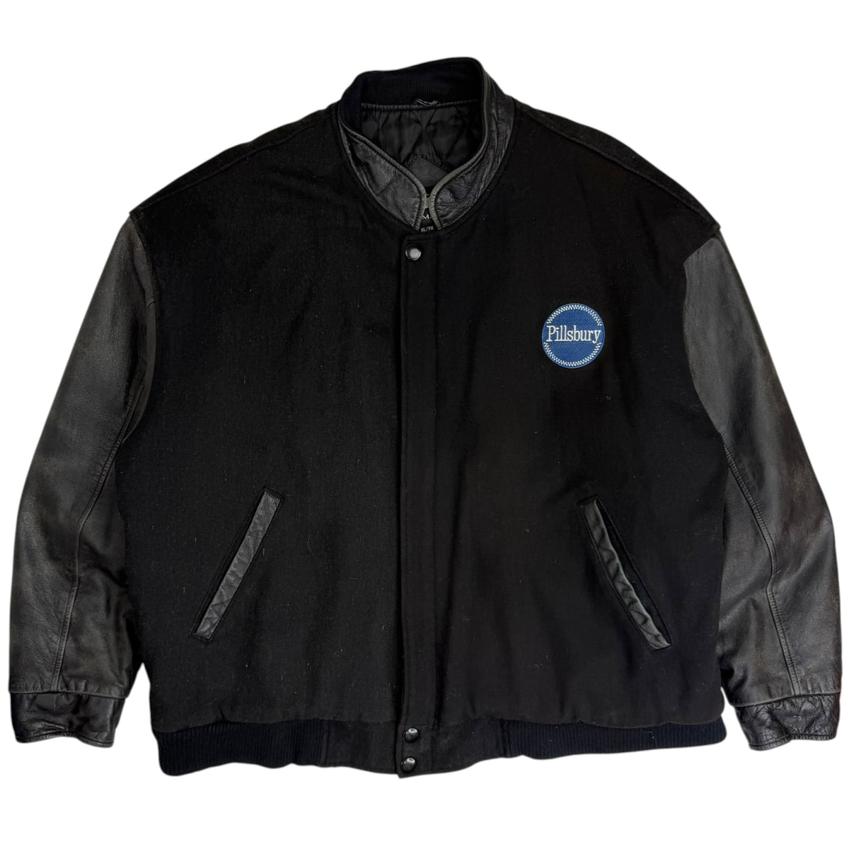 Vintage Pillsbury Team Trenton Varsity Jacket Black