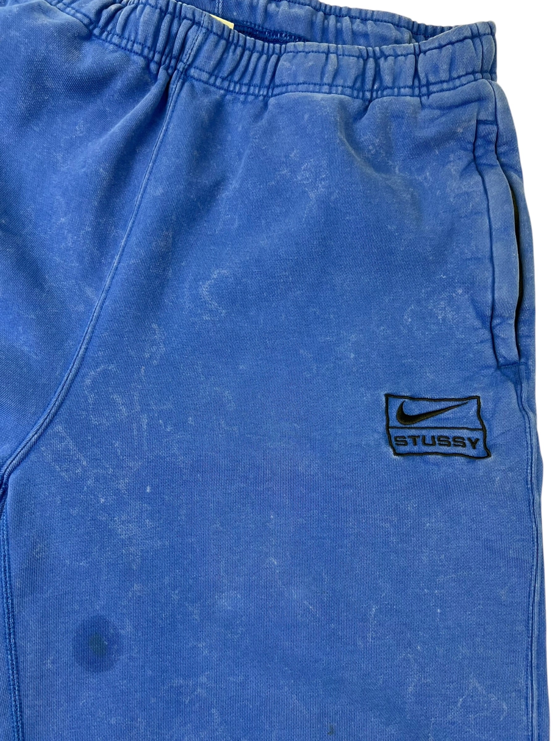 Nike x Stussy Washed Fleece Pants Blue