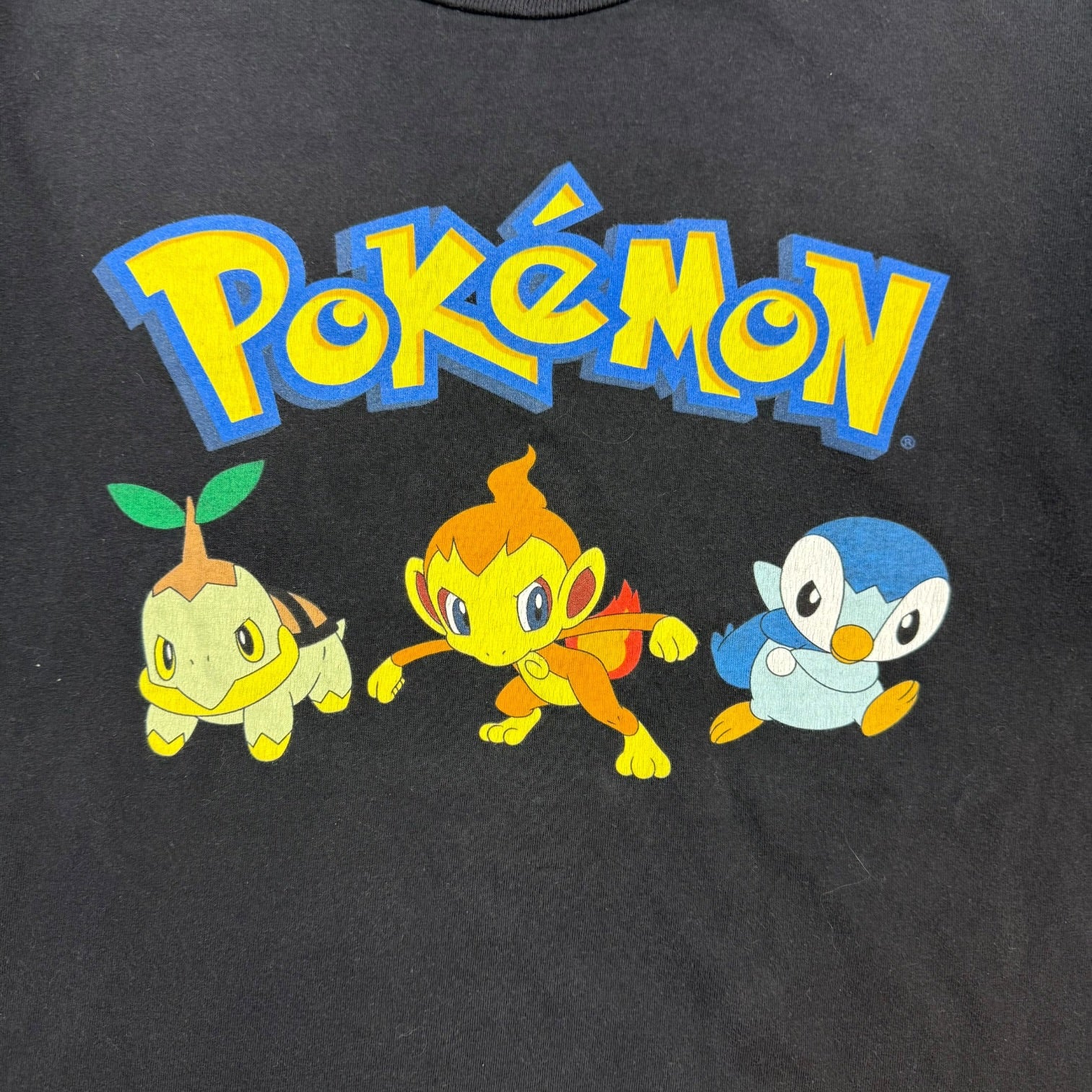 2007 Nintendo DS Pokémon Diamond & Pearl Promo Tee Black