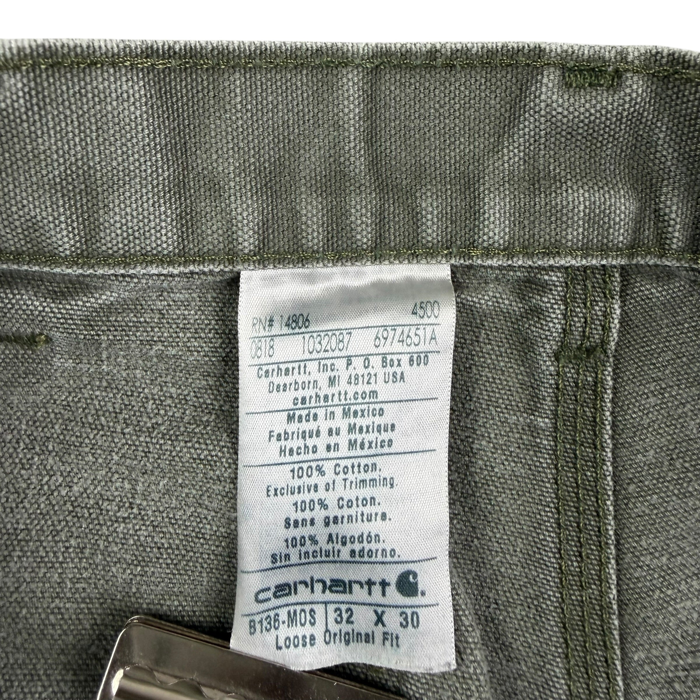 Vintage Carhartt Double Knee Pants Green