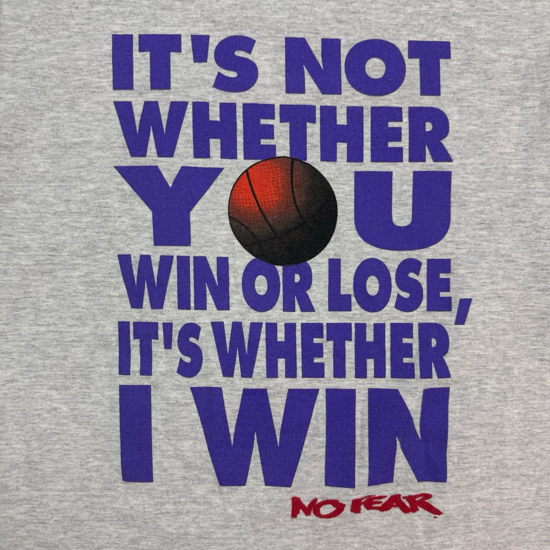 Vintage No Fear ‘… I Win…’ Tee Grey