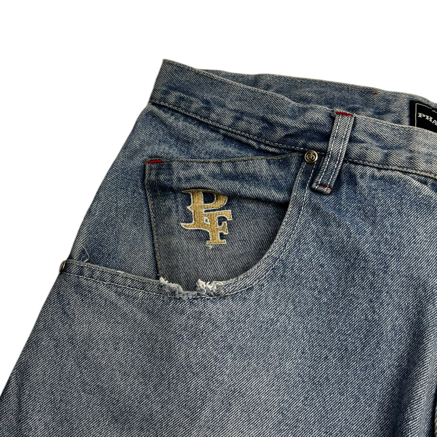 Vintage Y2K Phat Farm Star Fade Denim Pants