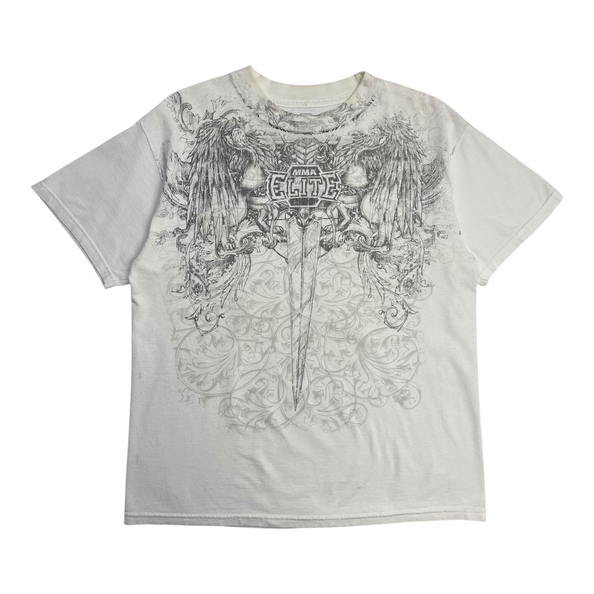 Y2K MMA Elite Cyber Emo T-Shirt White