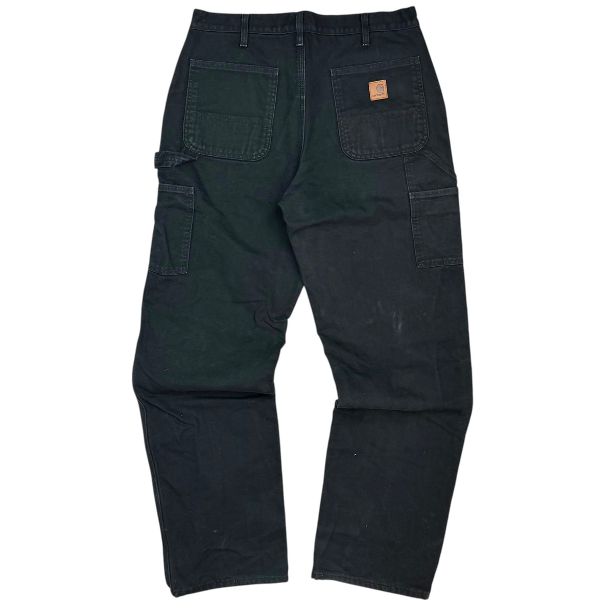 Vintage Carhartt Dungaree Plaid Blanket Lined Pants Black