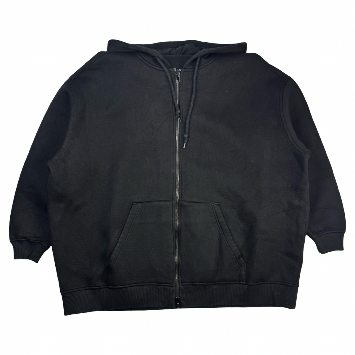 Givenchy Black & White Back Logo Zip-Up Hoodie