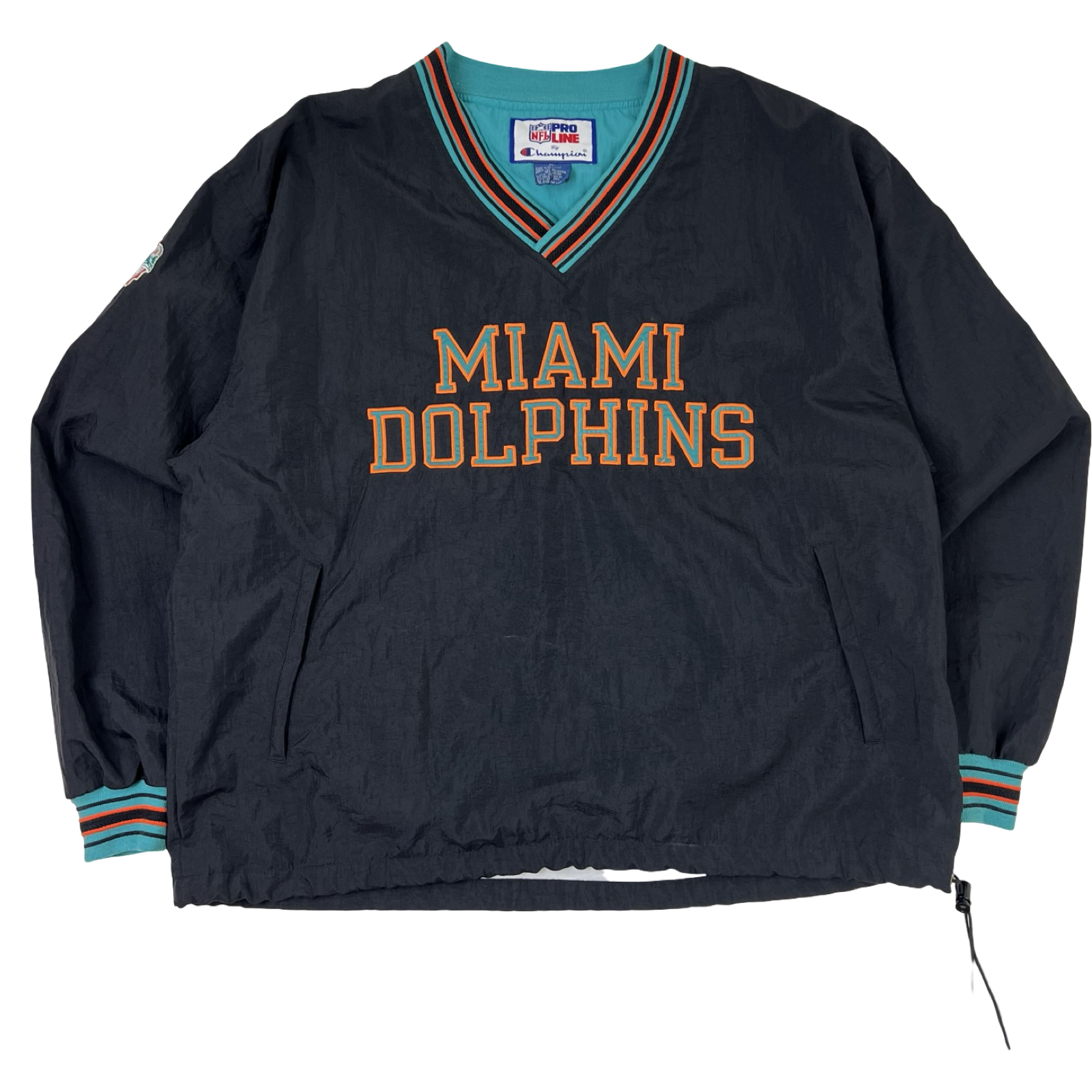Vintage Miami Dolphins Champion Windbreaker Black