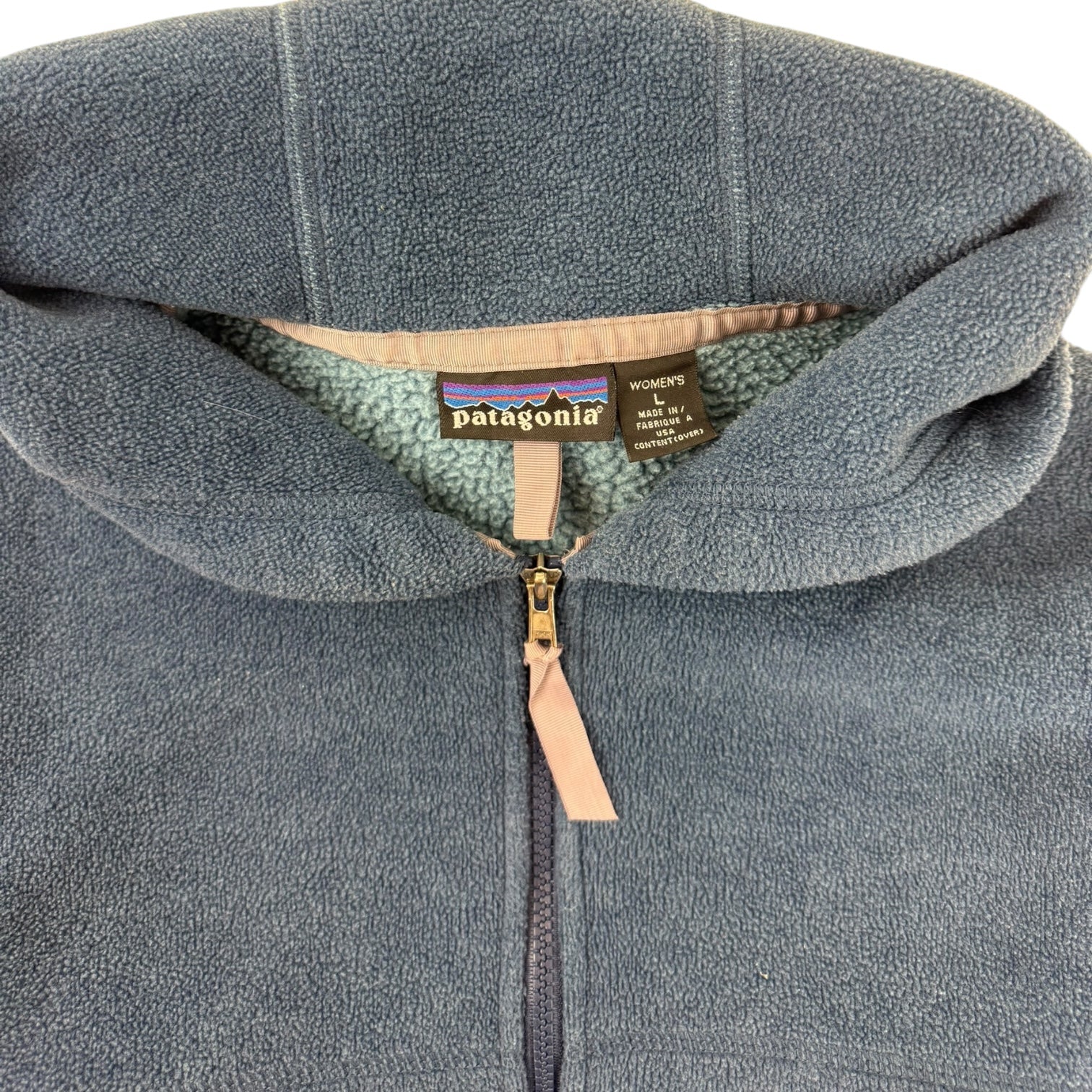 Vintage Patagonia Women’s Fleece Hoodie Blue