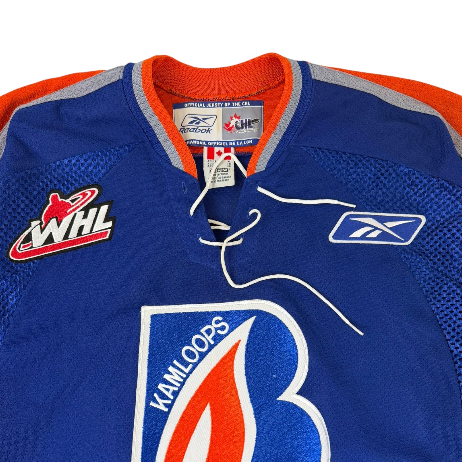 Reebok Kamloops Blazers Jersey Orange/Blue
