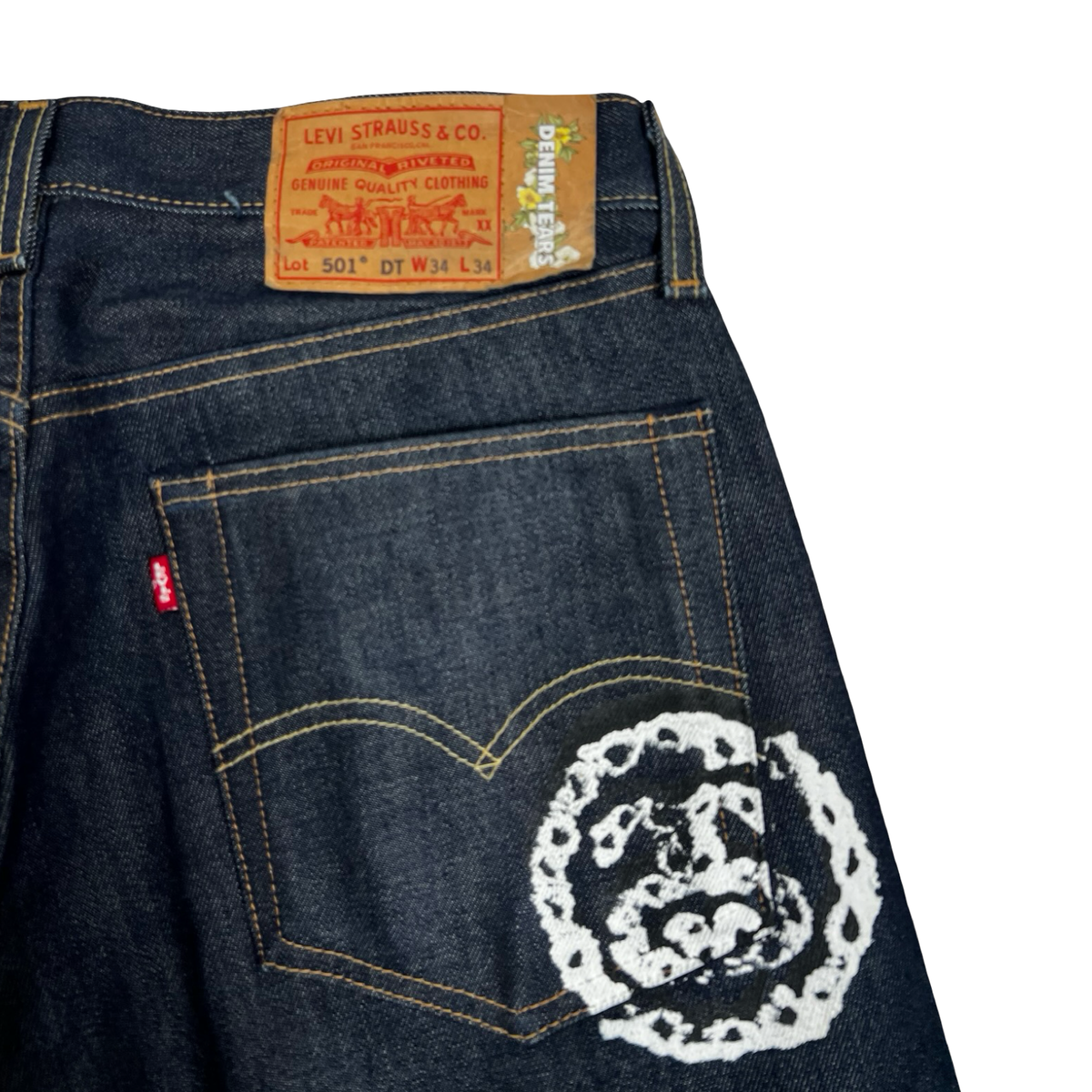 Stüssy x Denim Tears 501 Jean Raw Denim
