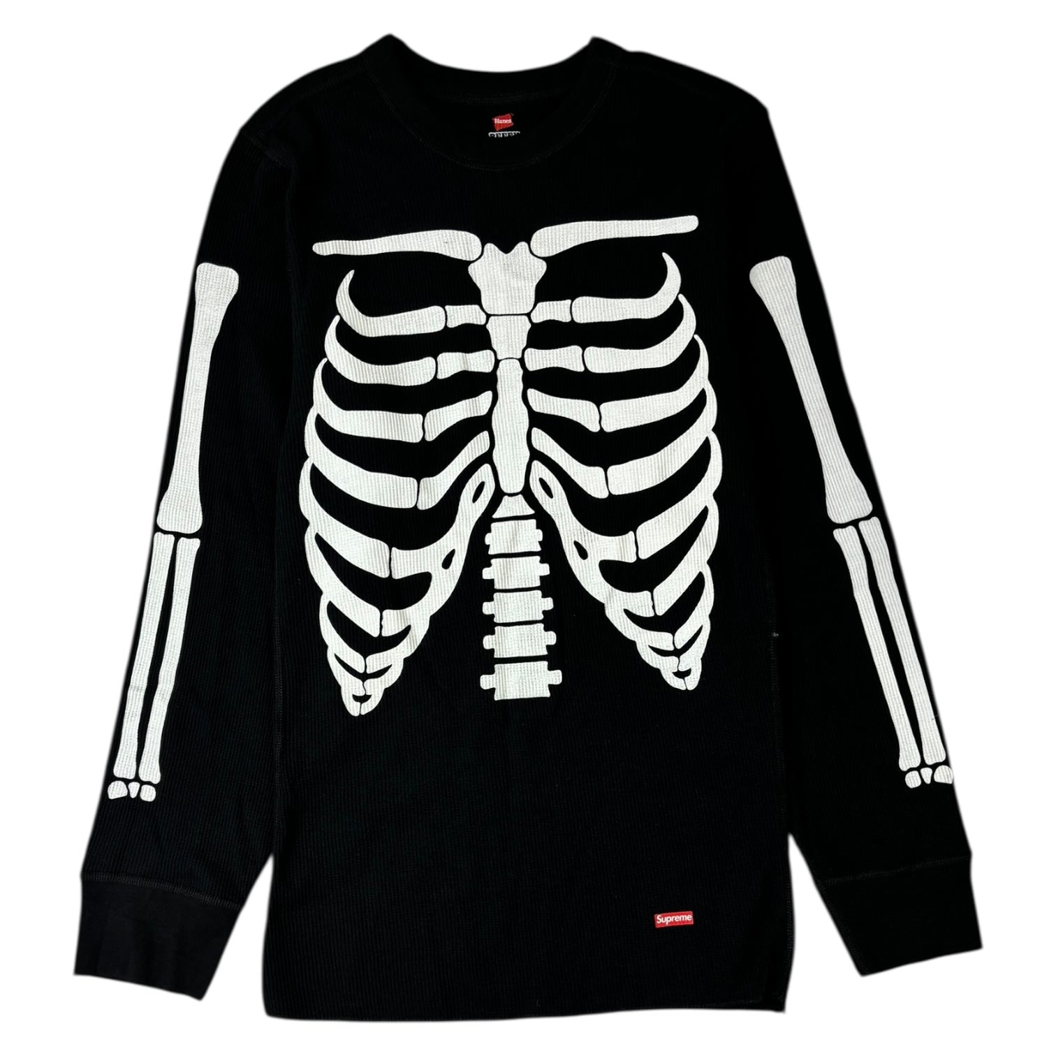 Supreme x Hanes Bones Thermal Crew Black