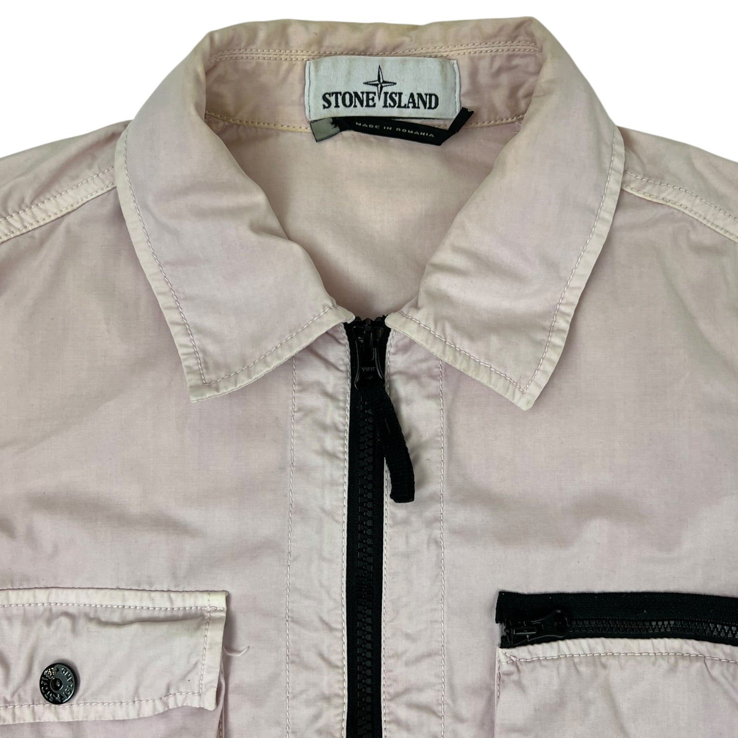 Stone Island Nylon Metal Shirt Jacket Dusty Pink
