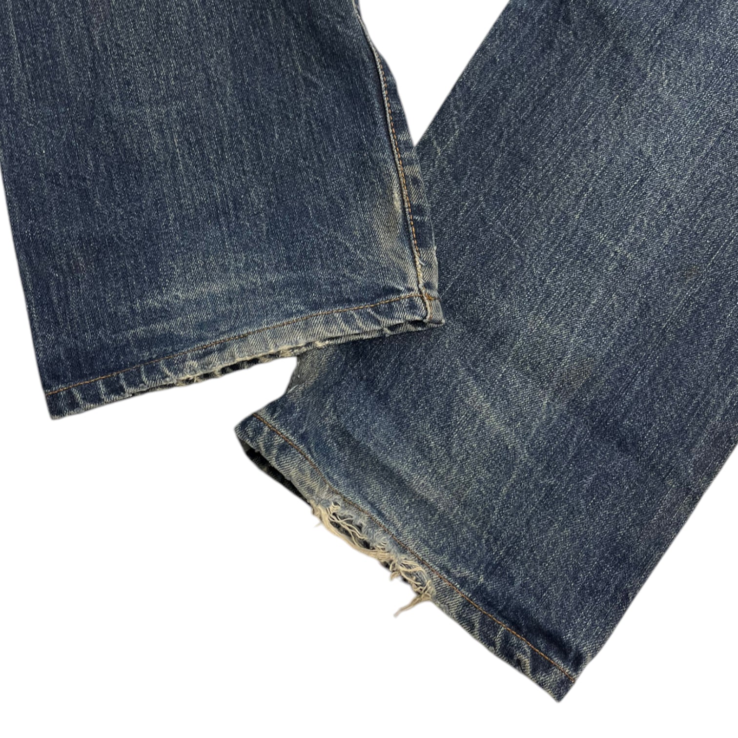 Vintage Y2K Evisu Distressed Denim Jeans