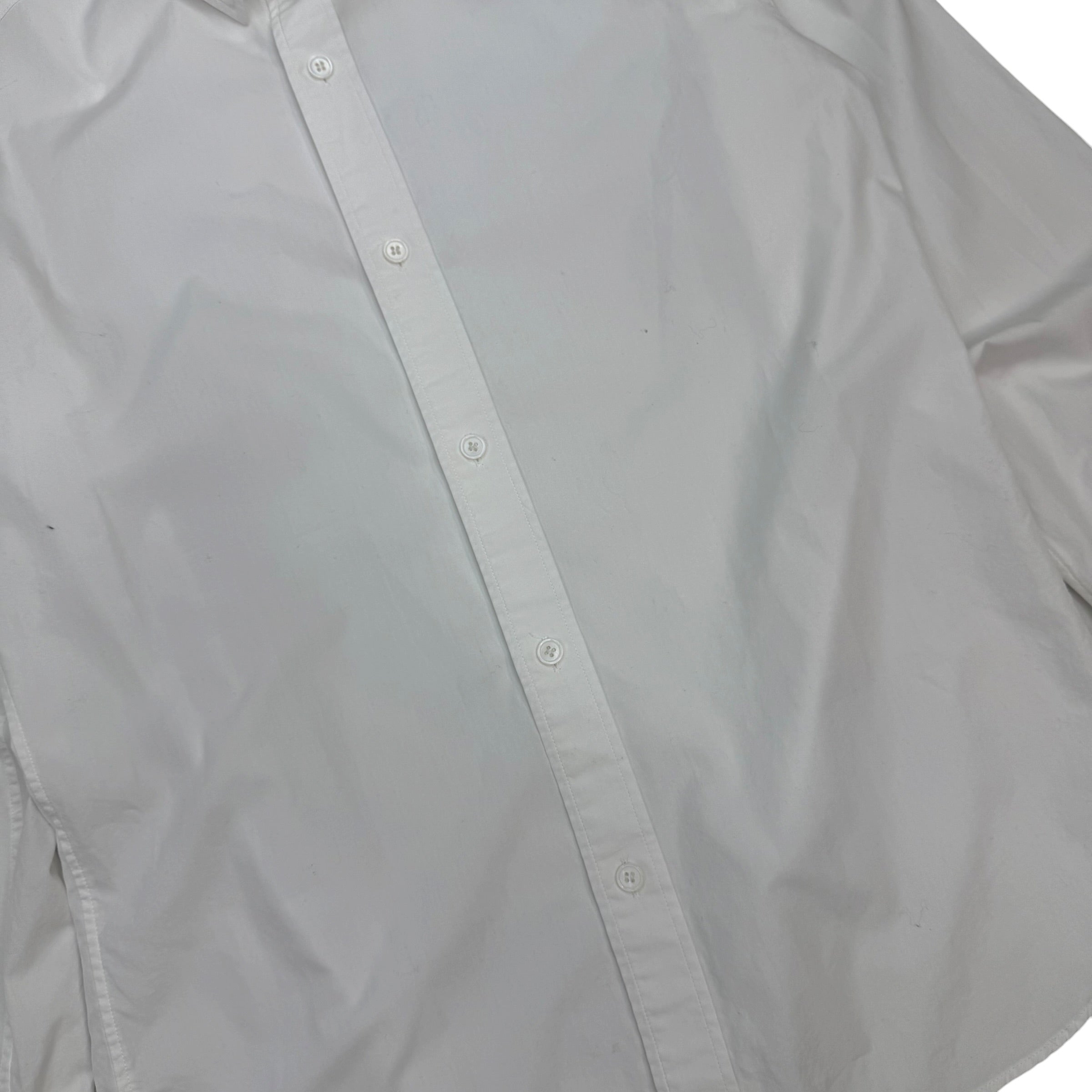 Yohji Yamamoto Pour Homme Broad Cloth Button Up Shirt White