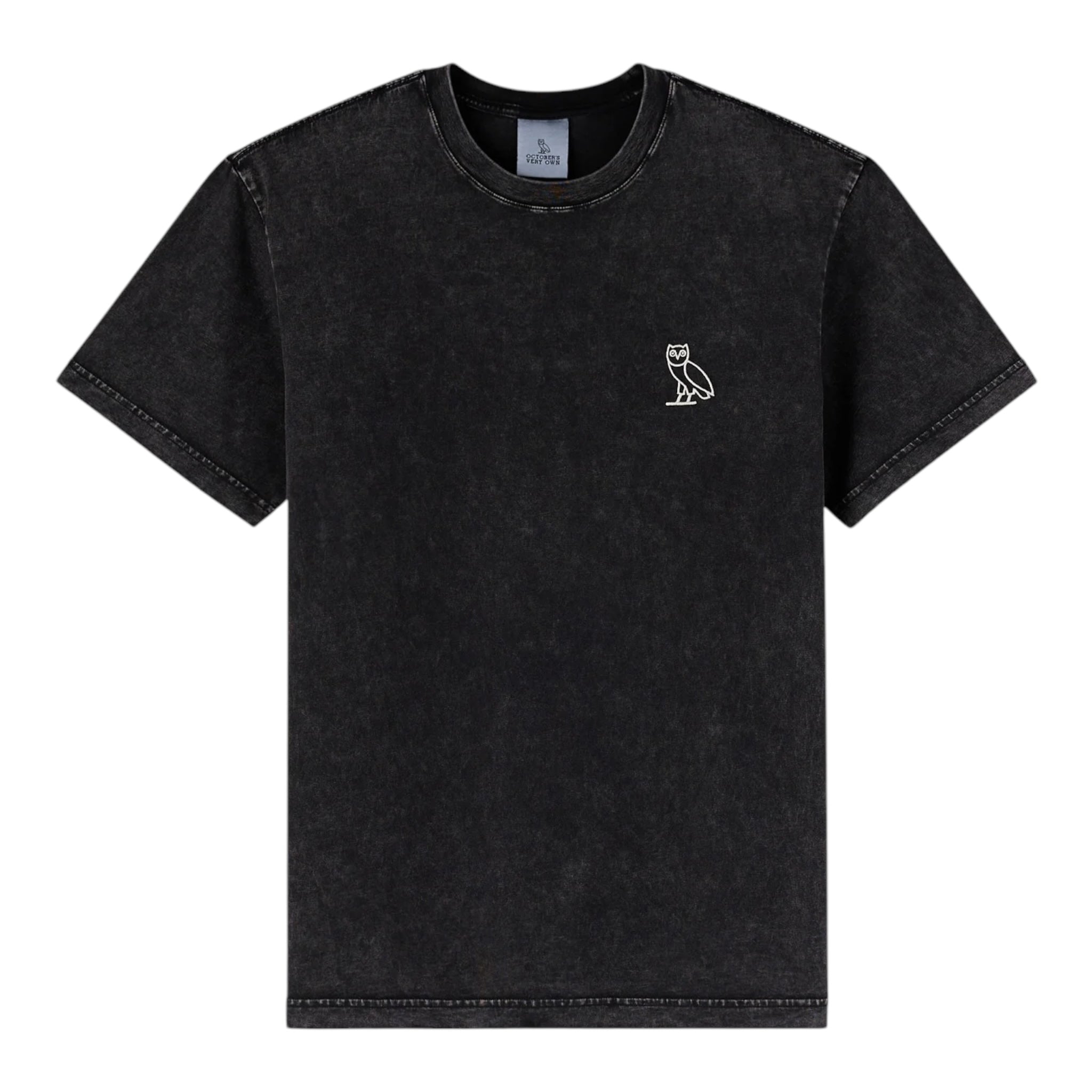 OVO Garment Dyed Essential Owl Tee Black